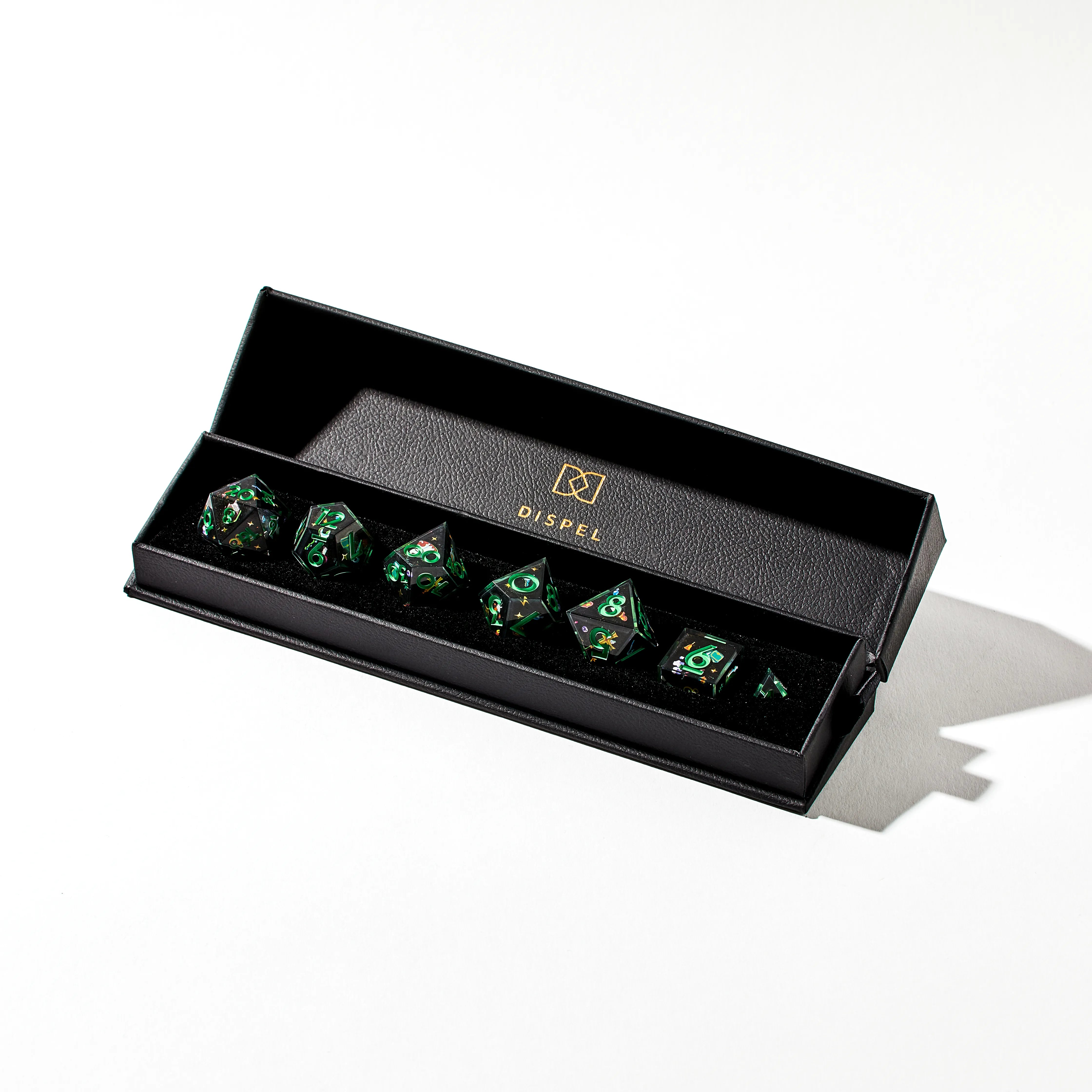 "Healer" RPG-inspired Iconic 7-Piece Dice Set - Dispel Dice - Premium DnD Dice & Accessories # #