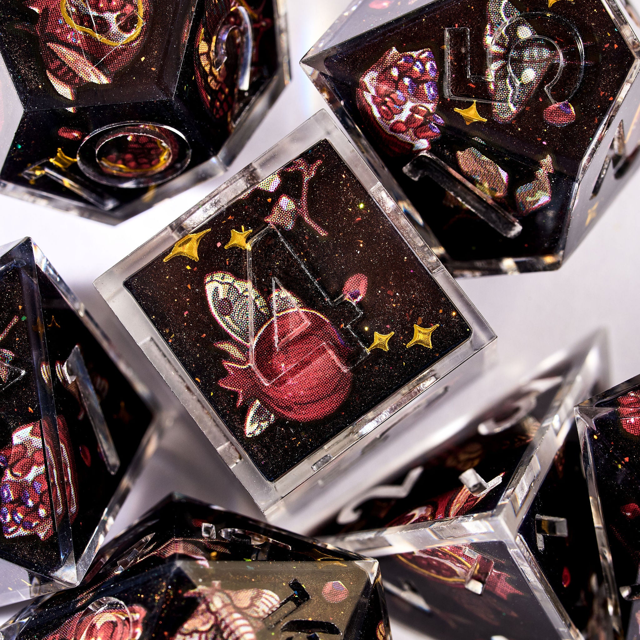Vanitas 7-Piece Iconic Dice Set - Dispel Dice - Premium DnD Dice & Accessories # #