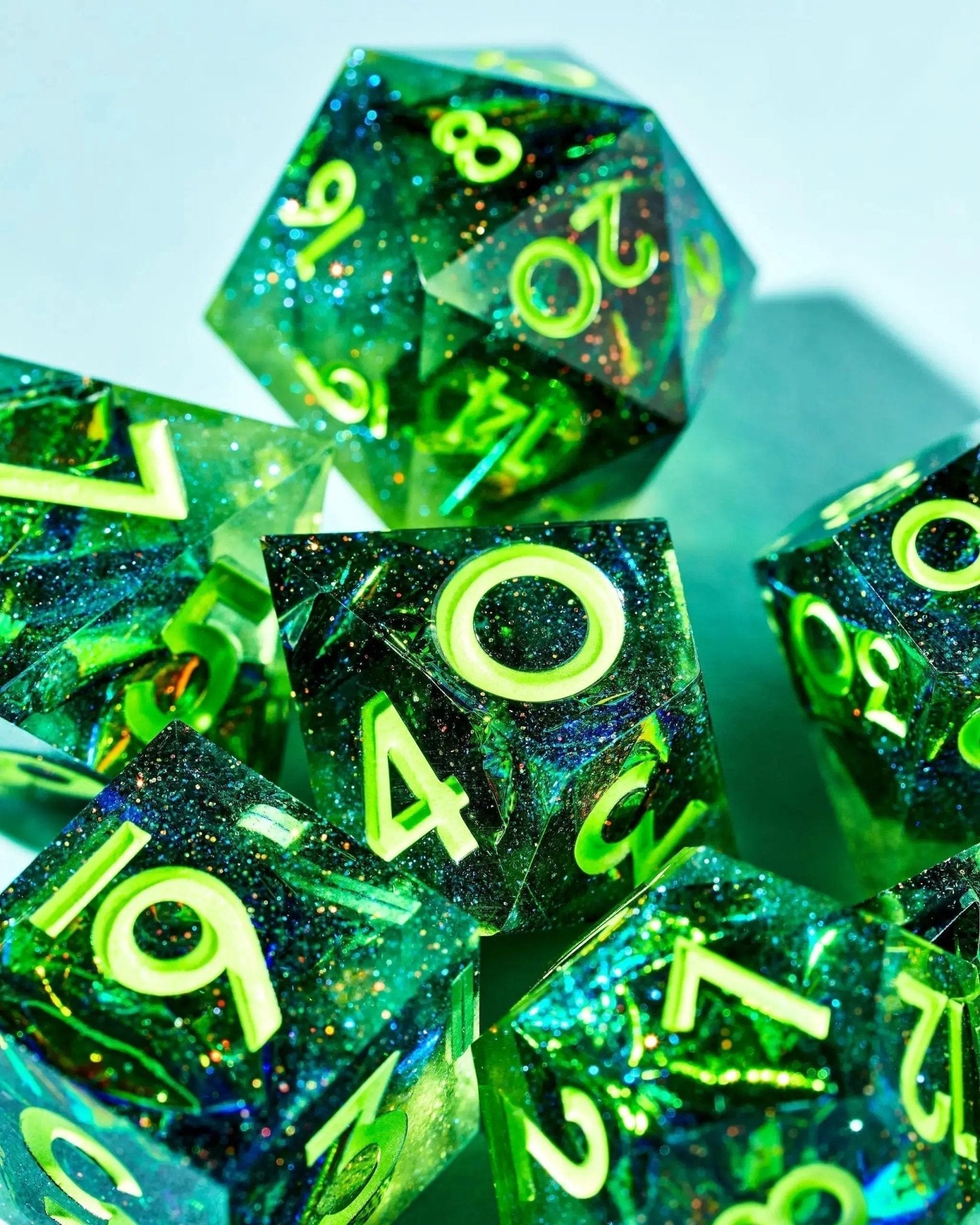Hex 7-Piece Polyhedral Dice Set - Dispel Dice - Premium DnD Dice & Accessories # #