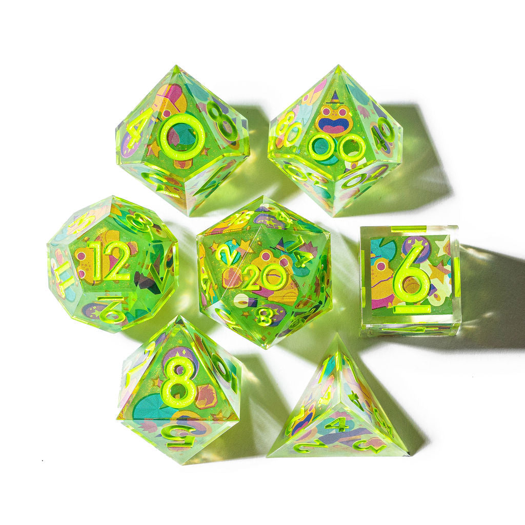 High Rollers x Dispel "The Clever Toad" 7-Piece Iconic Dice Set