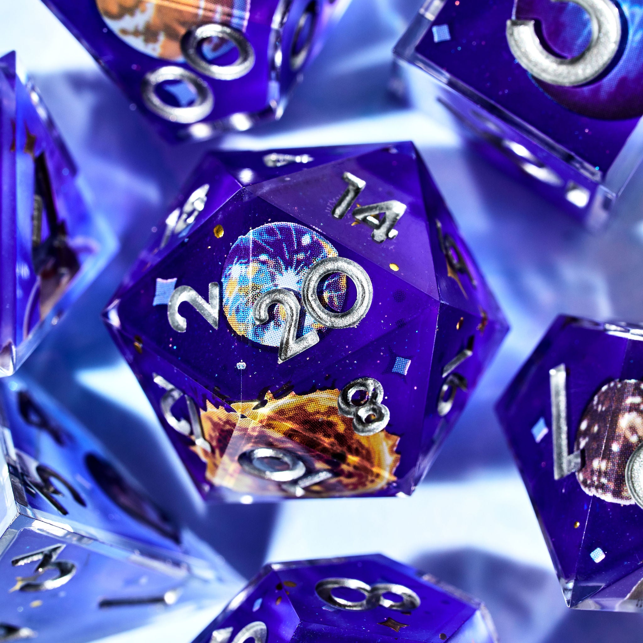 Home Sweet Home 7-Piece Iconic Dice Set - Dispel Dice - Premium DnD Dice & Accessories # #