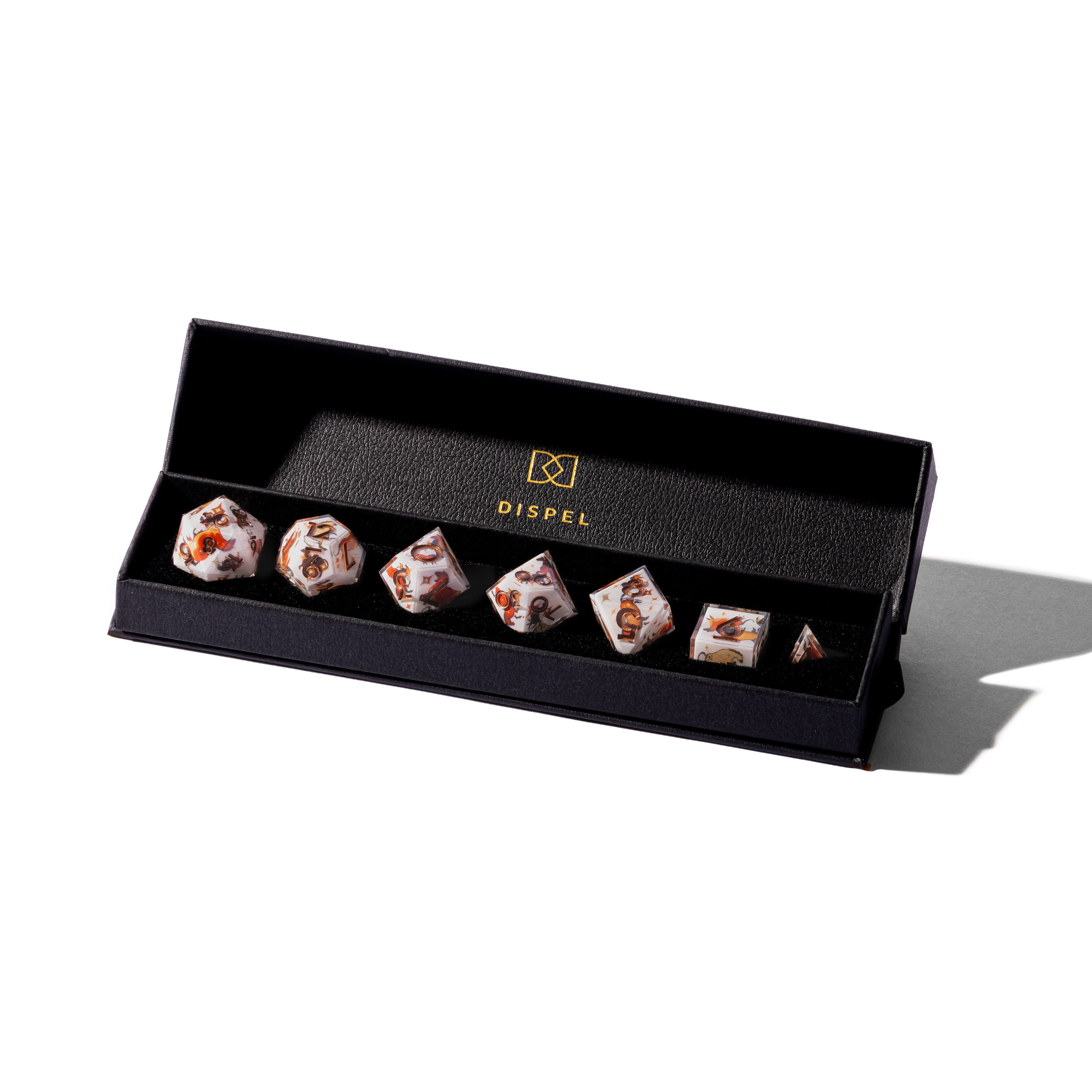 Paleolithic Horses 7-Piece Iconic Dice Set - Dispel Dice - Premium DnD Dice & Accessories # #