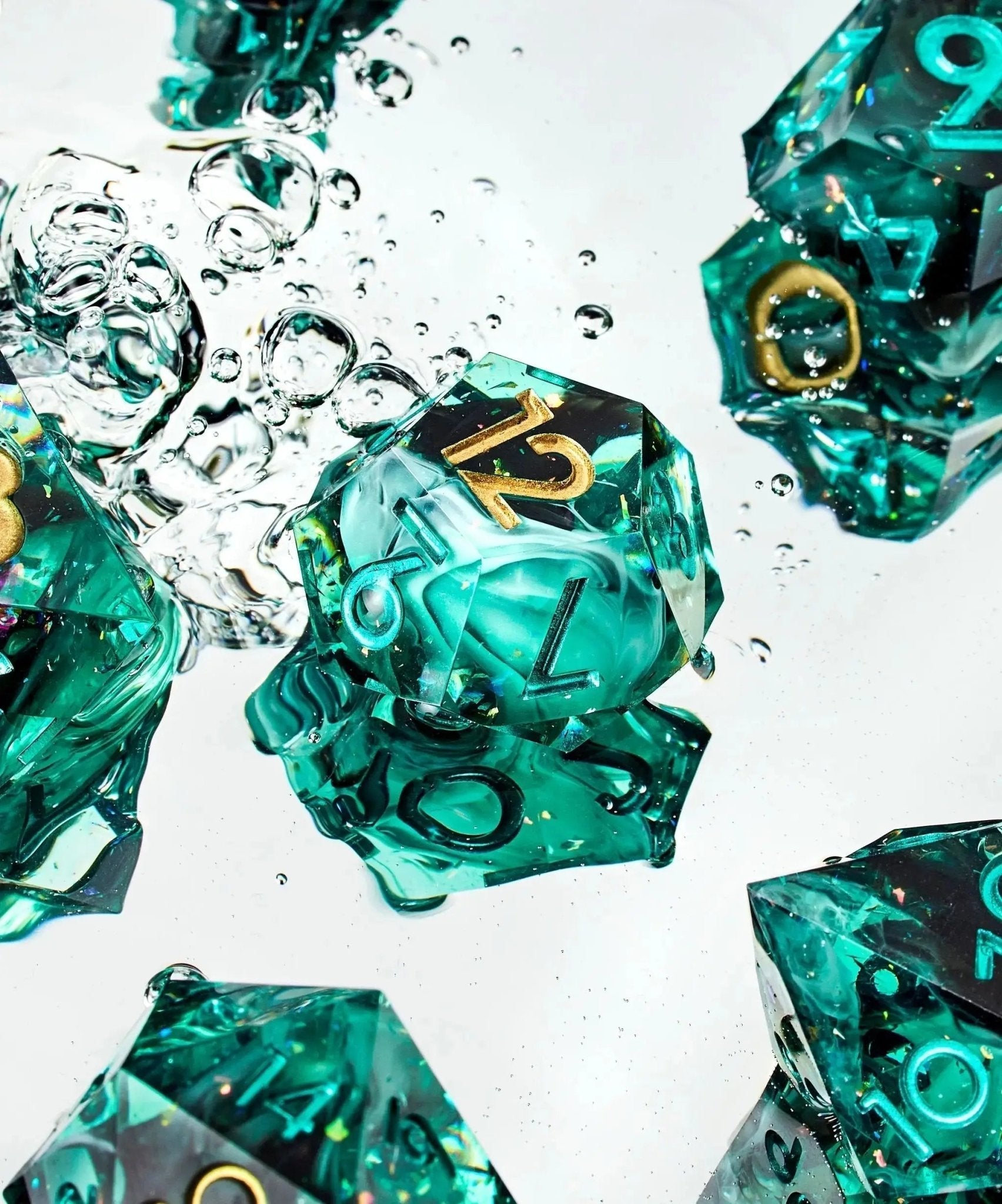 Hydra's Wake 7-Piece Polyhedral Dice Set - Dispel Dice - Premium DnD Dice & Accessories # #
