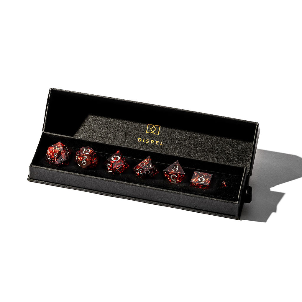 Persephone's Seeds 7-Piece Polyhedral Dice Set - Dispel Dice - Premium DnD Dice & Accessories # #