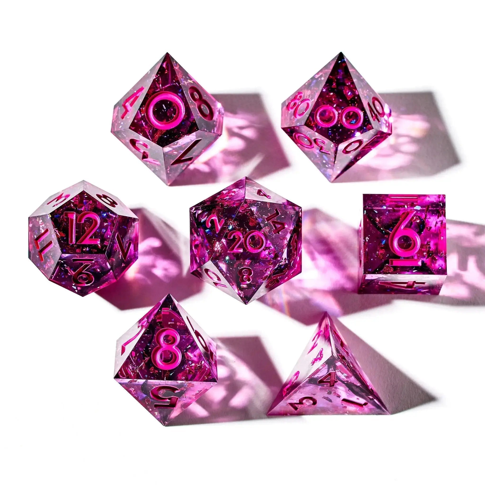 Incubus 7-Piece Polyhedral Dice Set - Dispel Dice - Premium DnD Dice & Accessories
