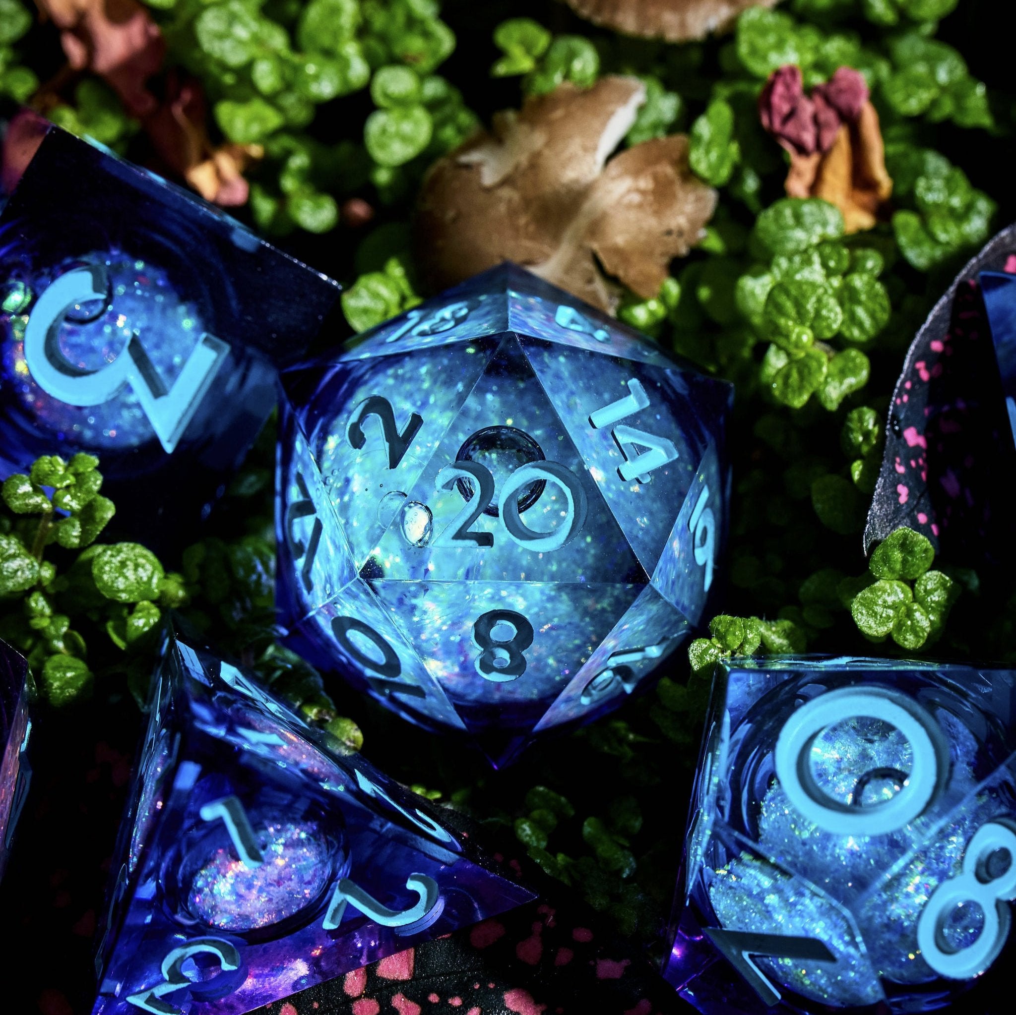 Into the Feywild 7-Piece Liquid Core Dice Set - Dispel Dice - Premium DnD Dice & Accessories # #