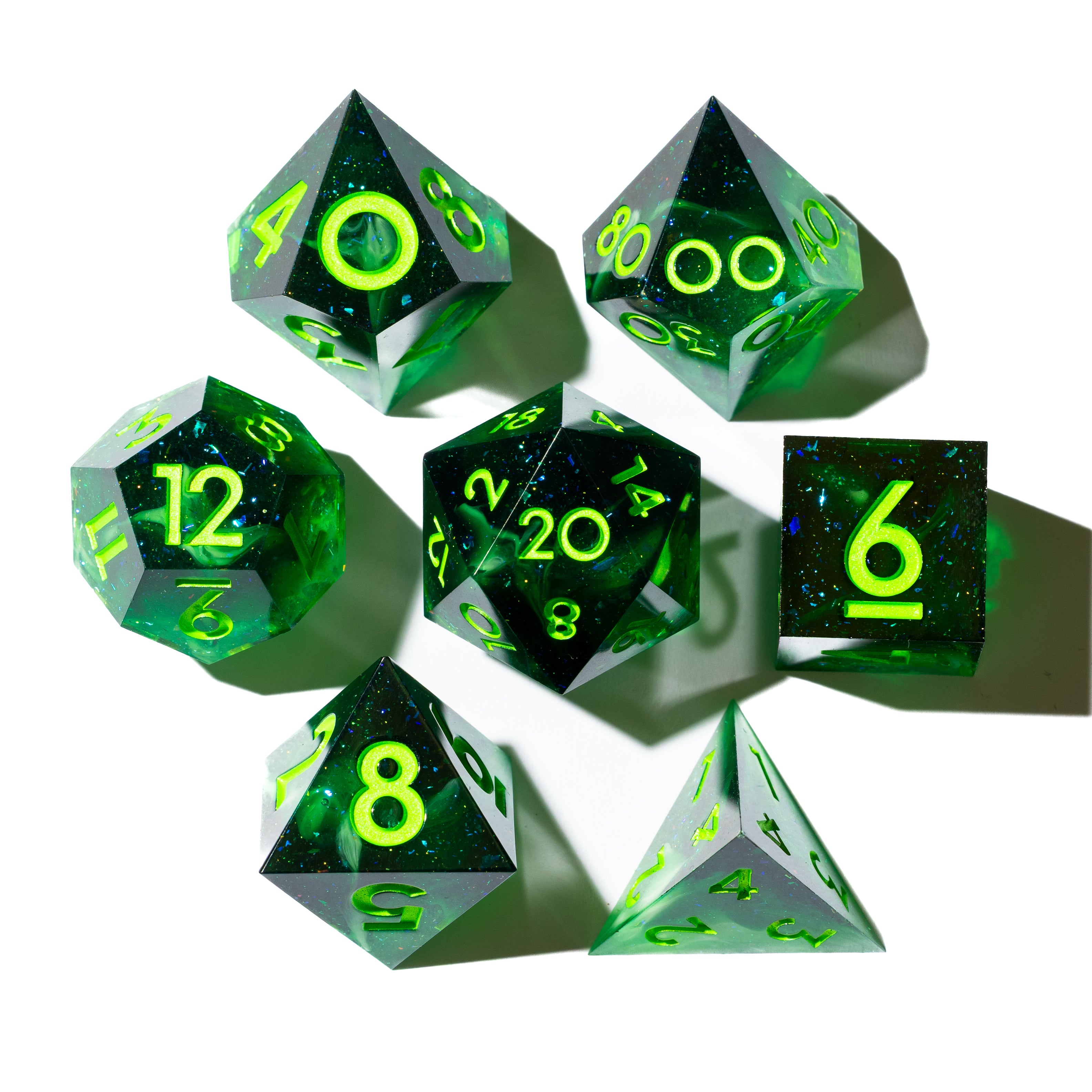 Swarm 7-Piece Polyhedral Dice Set