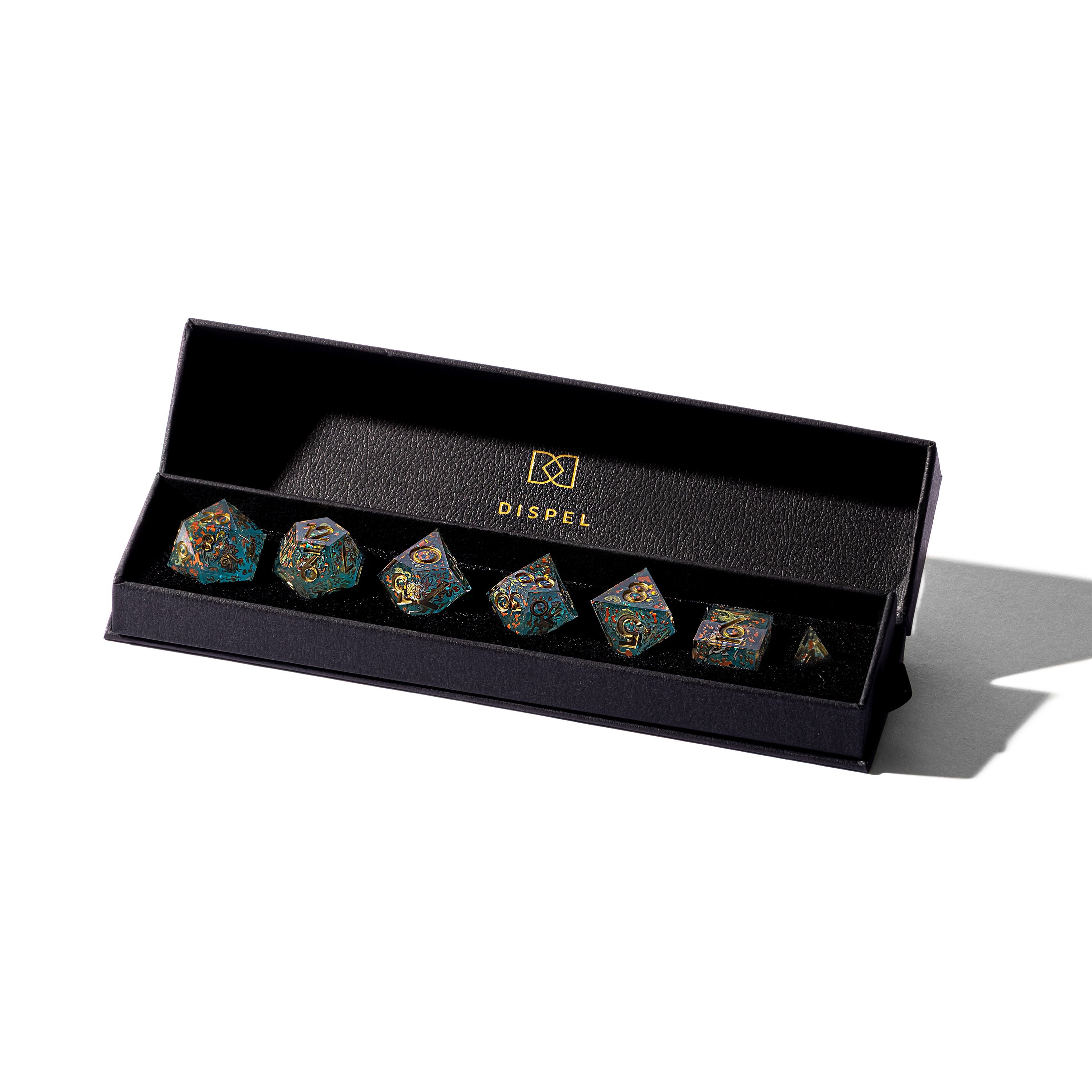Kirin 7-Piece Iconic Dice Set - Dispel Dice - Premium DnD Dice & Accessories # #