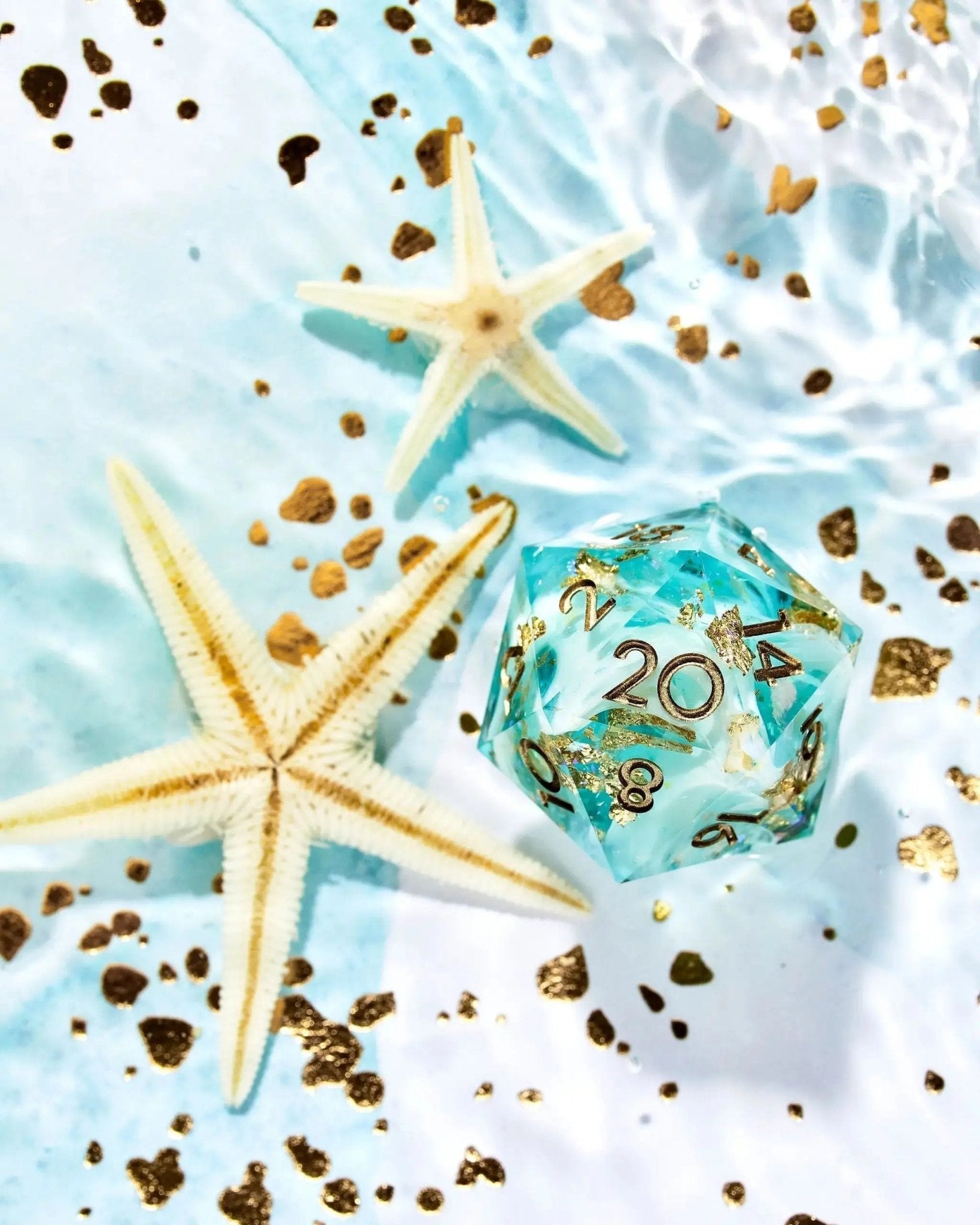 Lagoon 7-Piece Polyhedral Dice Set - Dispel Dice - Premium DnD Dice & Accessories