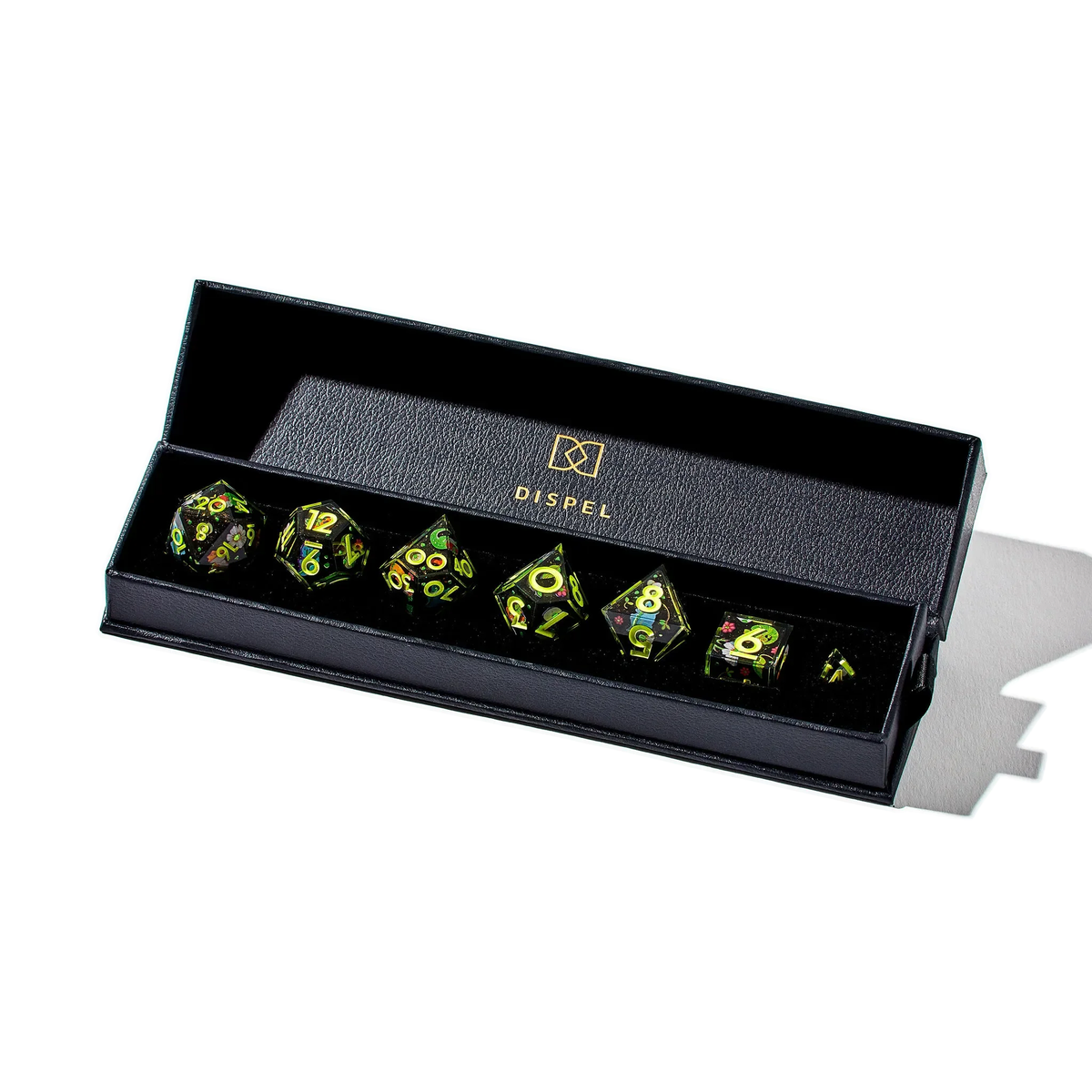 Lazy Lizards 7-Piece Iconic Dice Set - Dispel Dice - Premium DnD Dice & Accessories # #