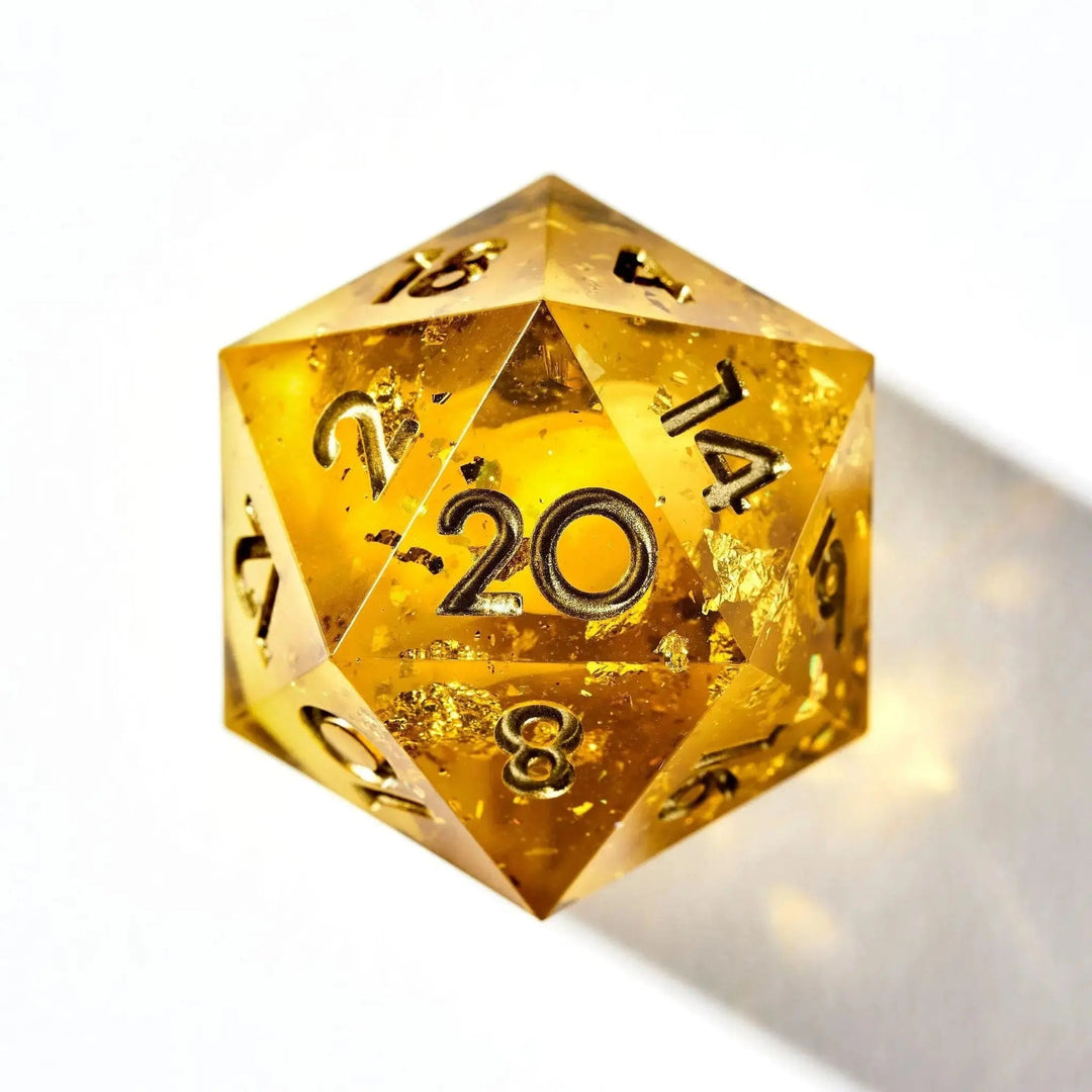 Lemon Meringue 7-Piece Polyhedral Dice Set - Dispel Dice - Premium DnD Dice & Accessories