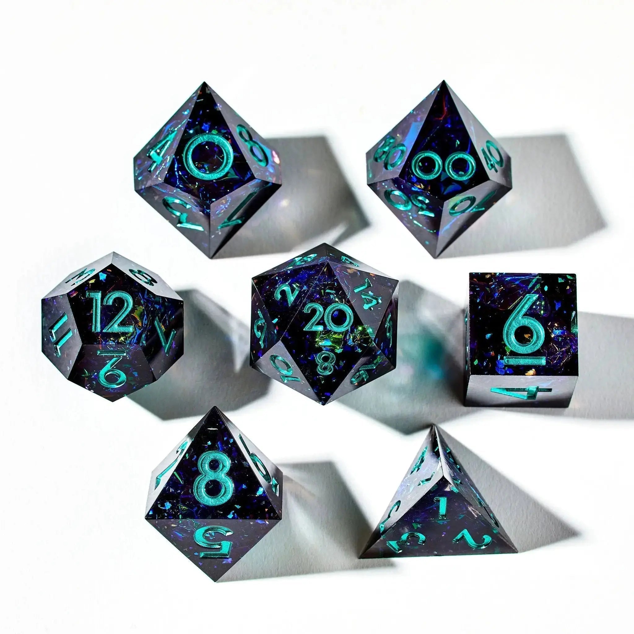 Leviathan 7-Piece Polyhedral Dice Set - Dispel Dice - Premium DnD Dice & Accessories