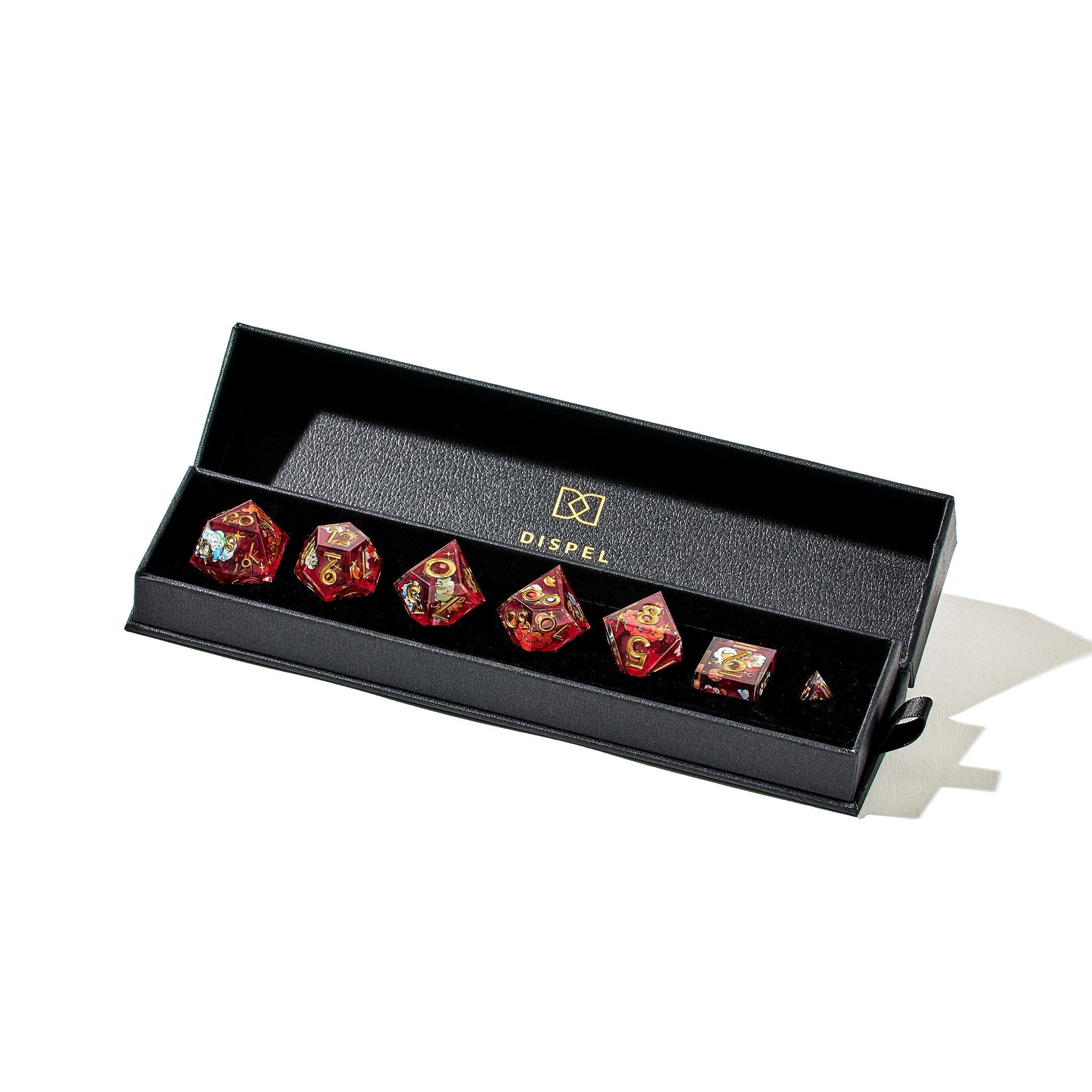 Lion Dogs 7-Piece Iconic Dice Set - Dispel Dice - Premium DnD Dice & Accessories # #