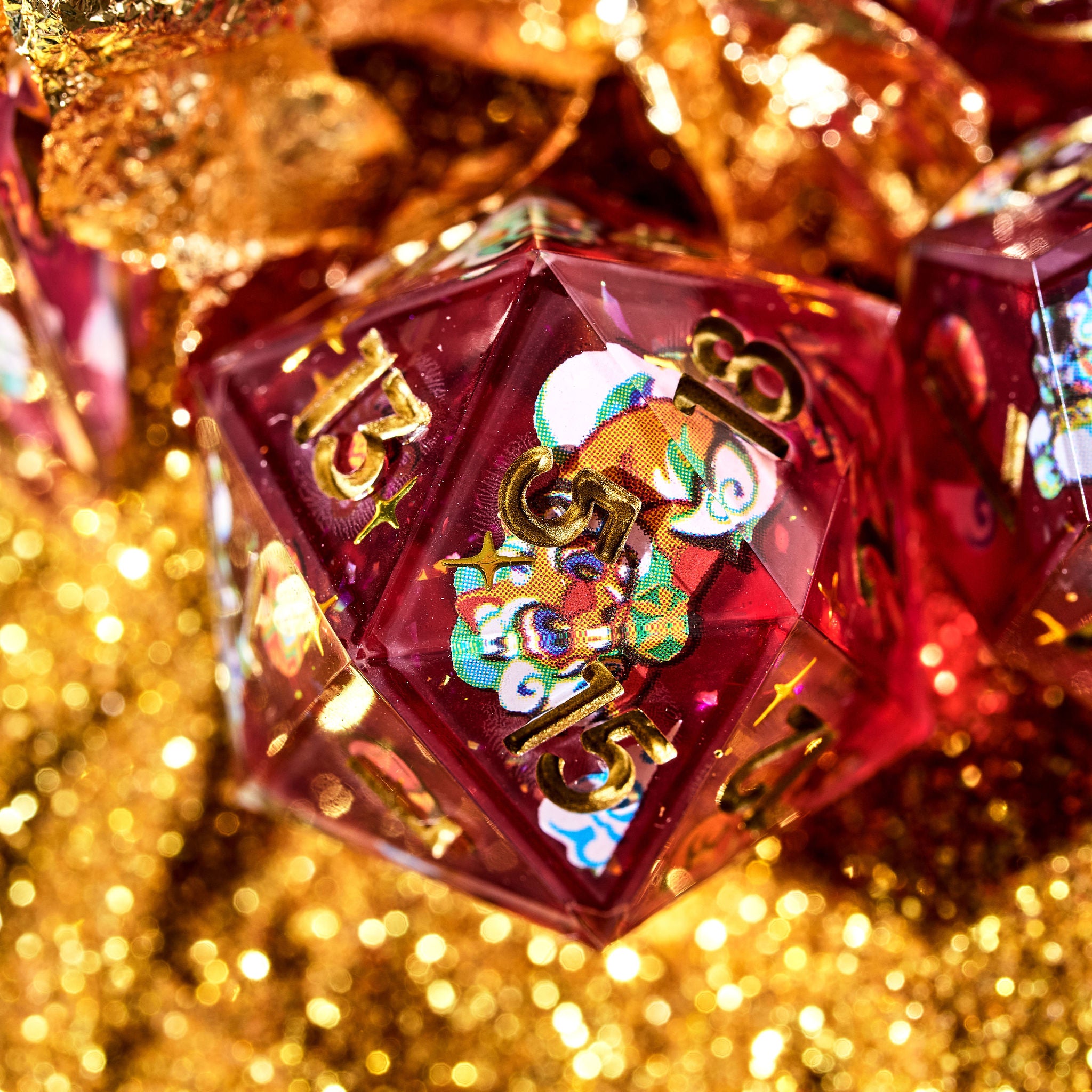 Lion Dogs 7-Piece Iconic Dice Set - Dispel Dice - Premium DnD Dice & Accessories # #