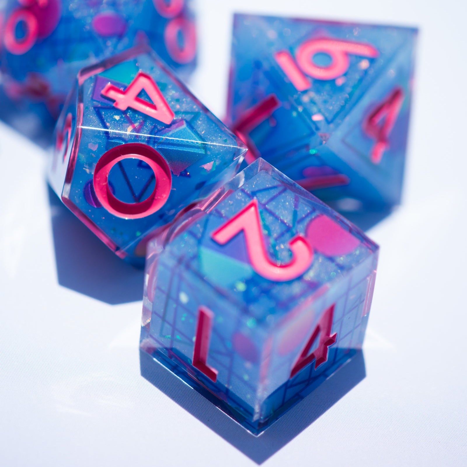 Lo-Fi 7-Piece Iconic Dice Set - Dispel Dice - Premium DnD Dice & Accessories # #