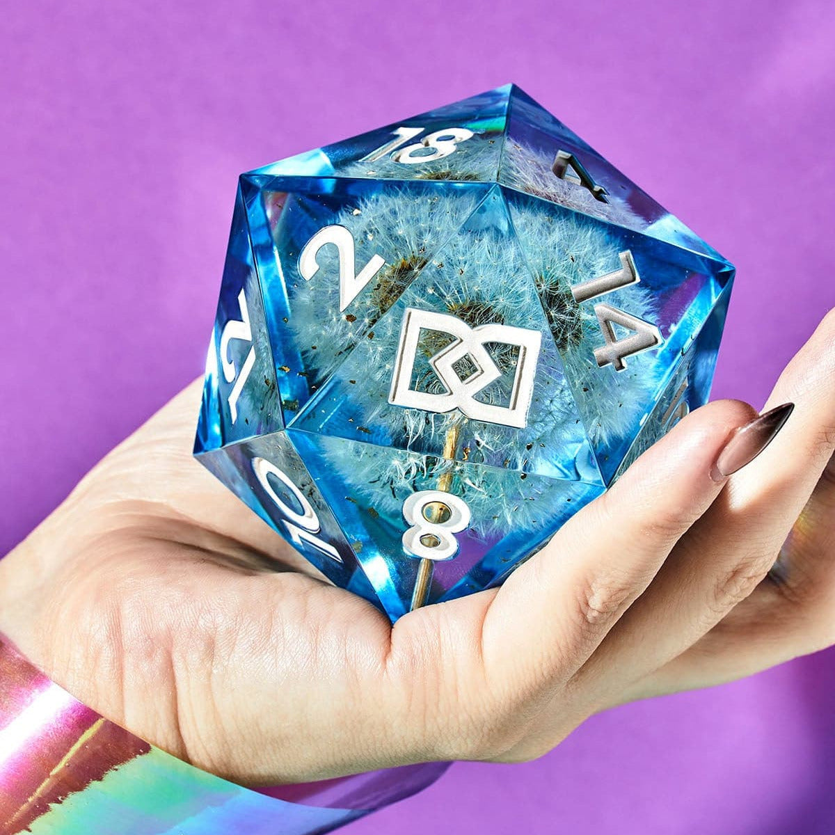 Love Puff 95mm Chonk D20 - Dispel Dice - Premium DnD Dice & Accessories