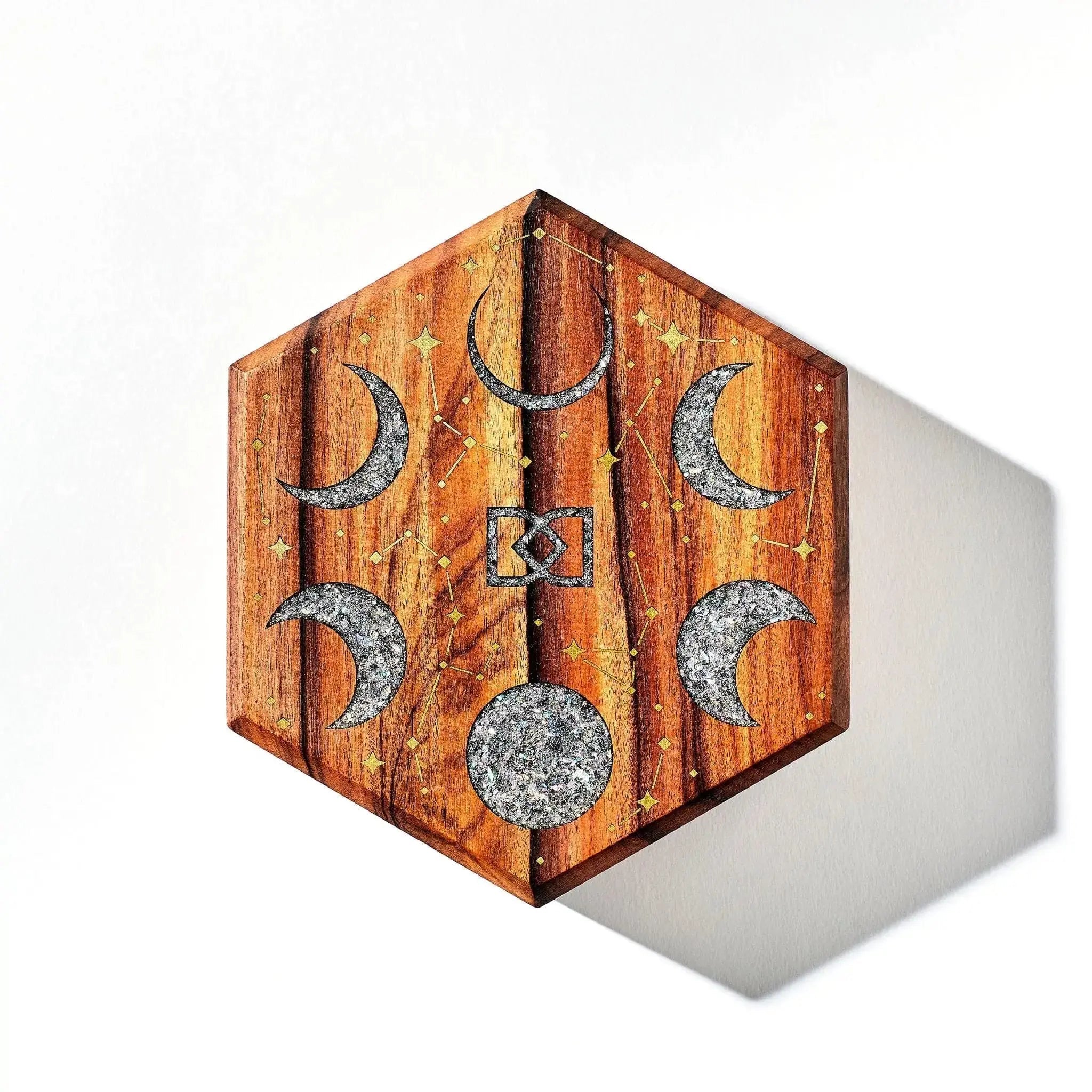 Lunar Tabletop Dice Vault in Bolivian Rosewood by Wyrmwood Gaming x Dispel Dice - Dispel Dice - Premium DnD Dice & Accessories