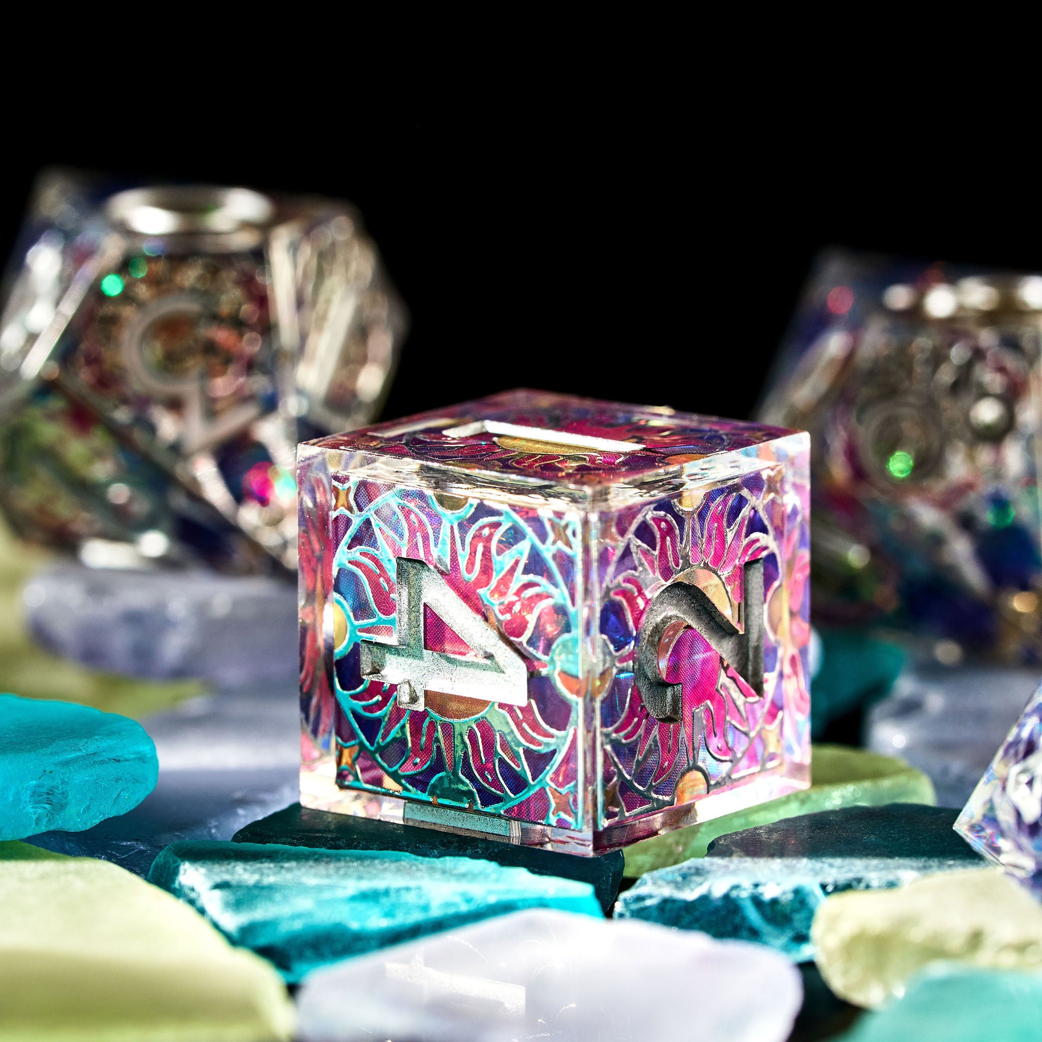 Lunar Cathedral 7-Piece Iconic Dice Set - Dispel Dice - Premium DnD Dice & Accessories # #