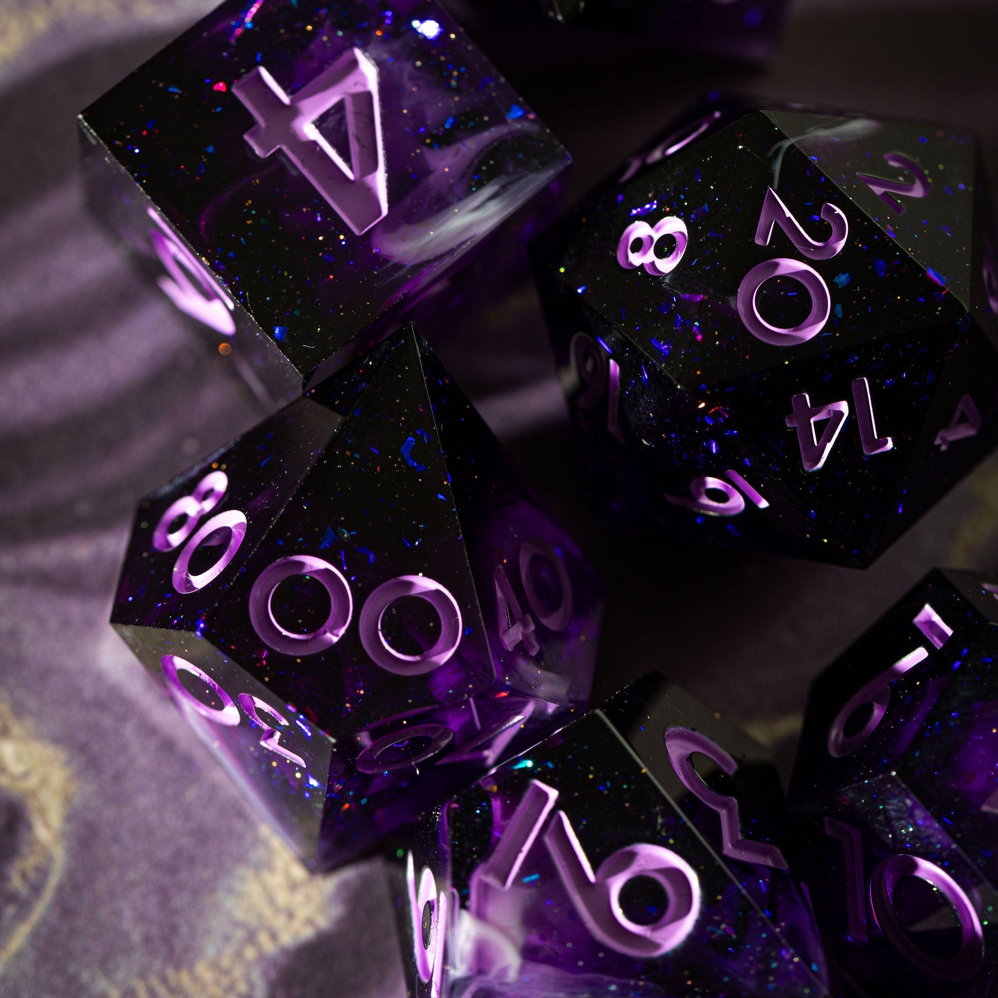 Lunaris 7-Piece Polyhedral Dice Set - Dispel Dice - Premium DnD Dice & Accessories # #