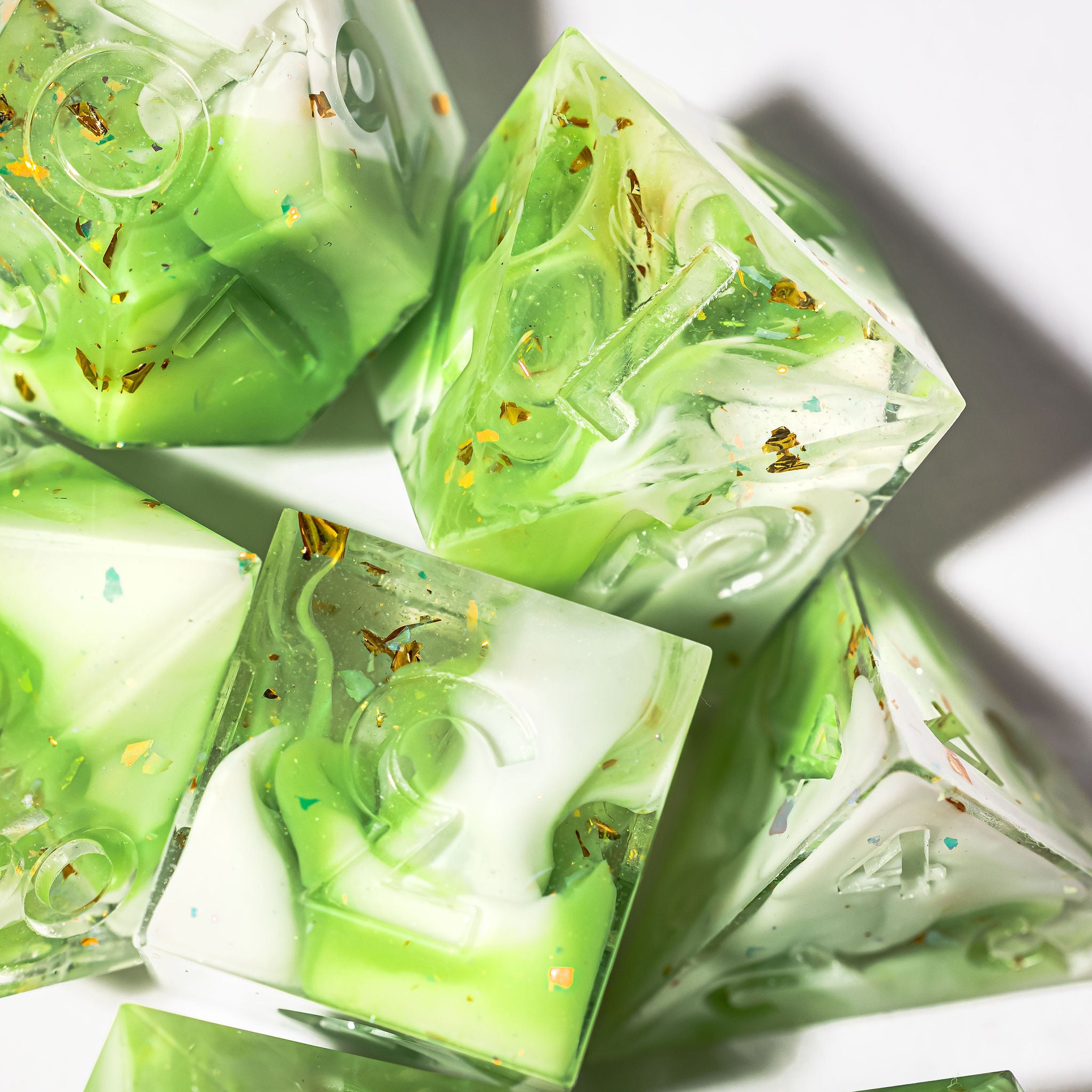 Matcha 7-Piece Polyhedral Set - Dispel Dice - Premium DnD Dice & Accessories # #