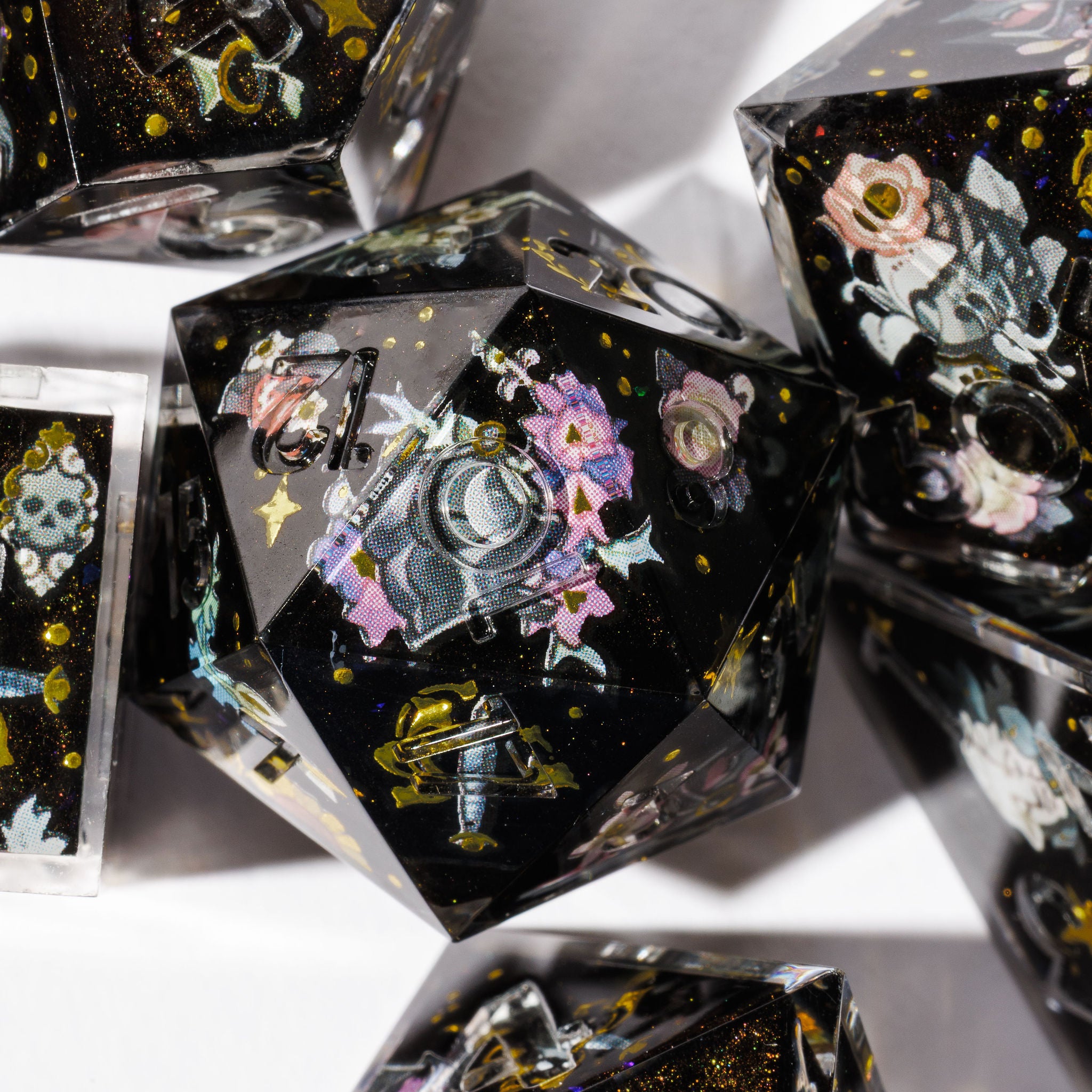 Field of Glory 7-Piece Iconic Dice Set - Dispel Dice - Premium DnD Dice & Accessories # #