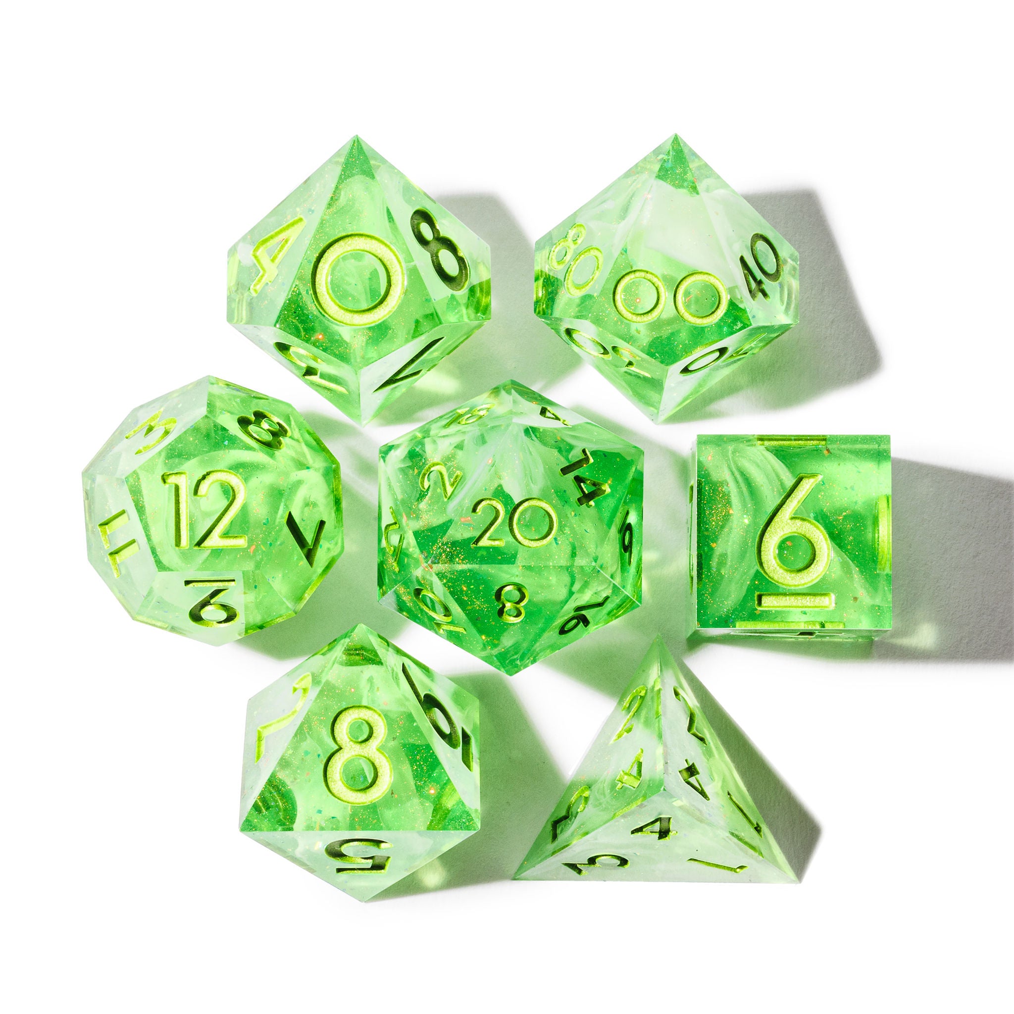 Melon Soda 7-Piece Standard Dice Set - Dispel Dice - Premium DnD Dice & Accessories # #
