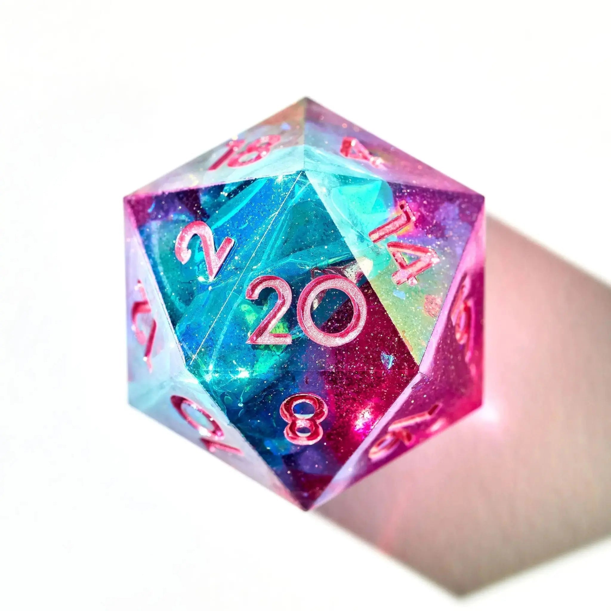 Mermaid's Laughter 7-Piece Iridescent Dice Set - Dispel Dice - Premium DnD Dice & Accessories