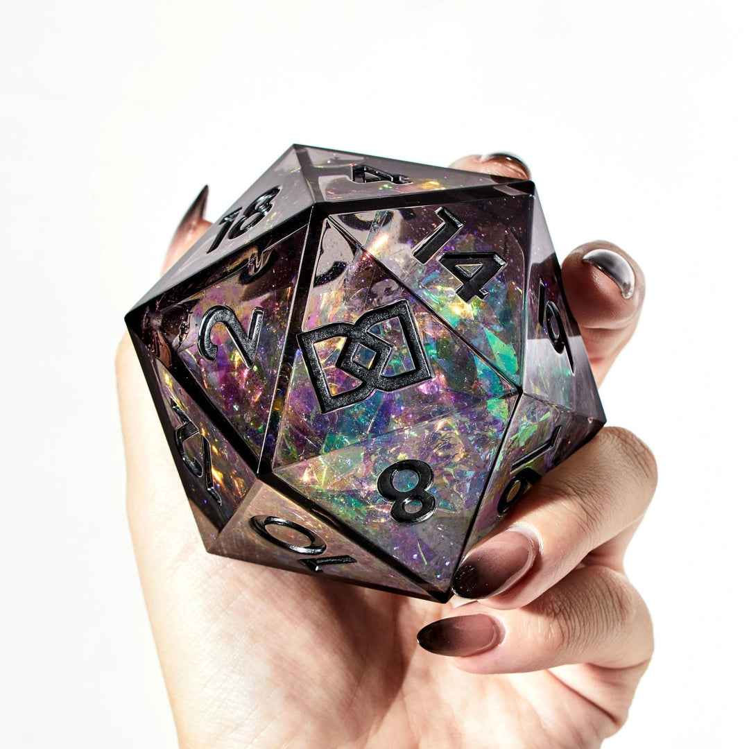 Metagalactic Liquid Core 95mm Chonk D20 - Dispel Dice - Premium DnD Dice & Accessories