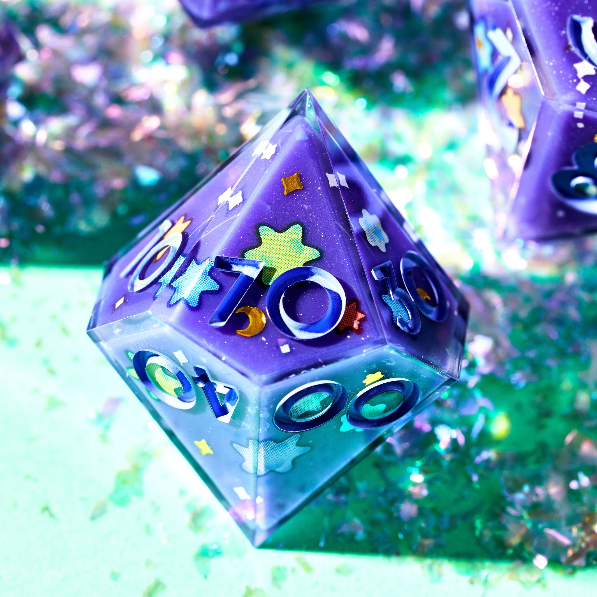 Meteor Shower 7-Piece Iconic Set - Dispel Dice - Premium DnD Dice & Accessories # #