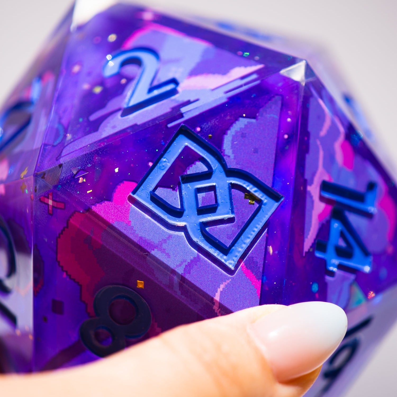 Milky Way Wishes 95mm Iconic D20 - Dispel Dice - Premium DnD Dice & Accessories # #