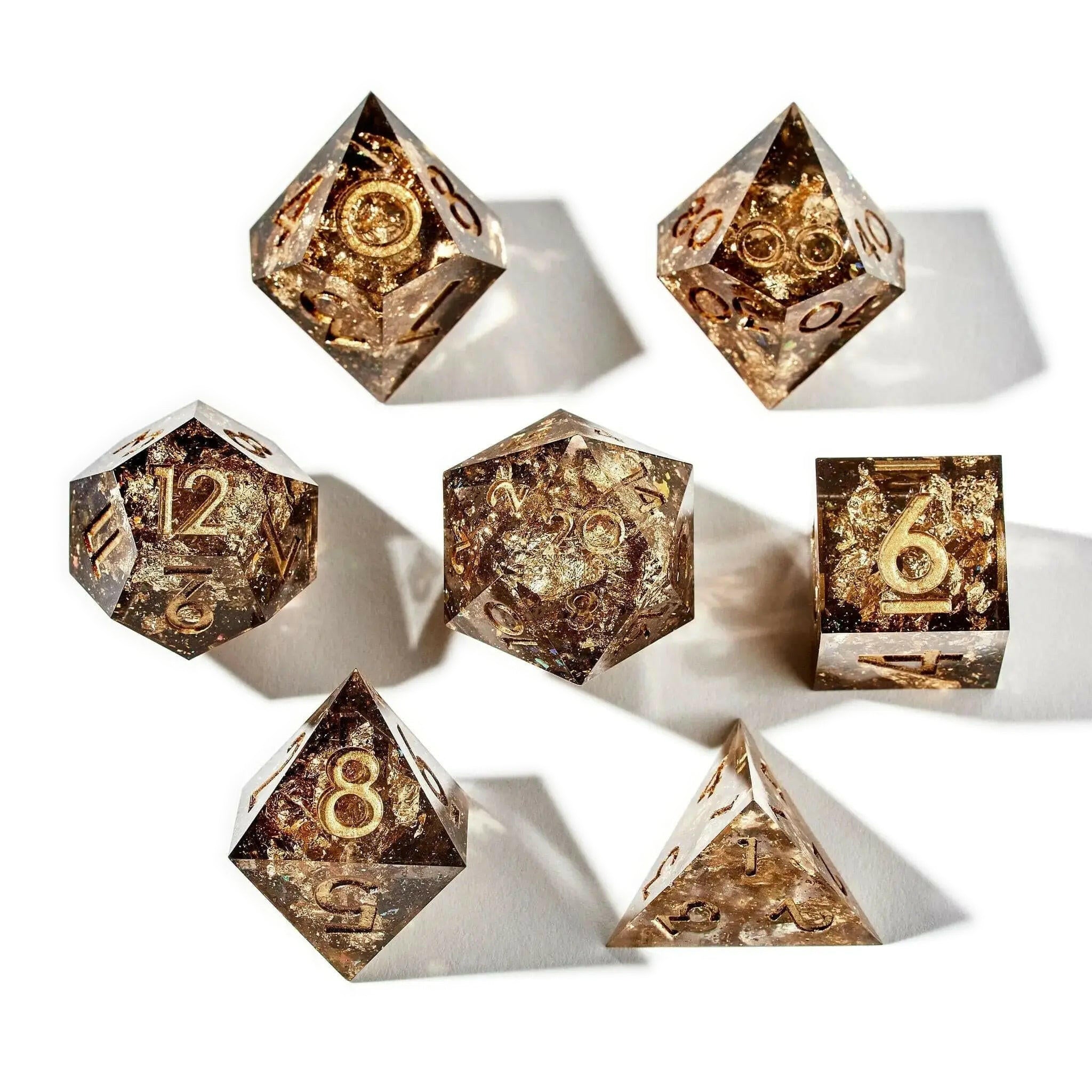 Misty Gray 7-Piece Polyhedral Dice Set