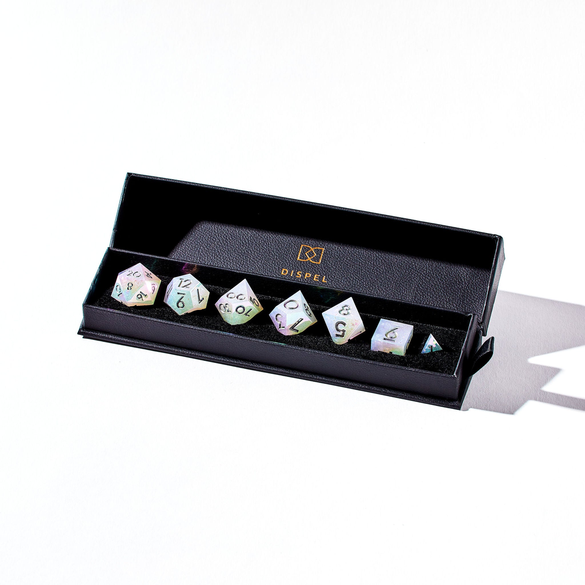 Moon Maiden 7-Piece Iridescent Dice Set - Dispel Dice - Premium DnD Dice & Accessories # #