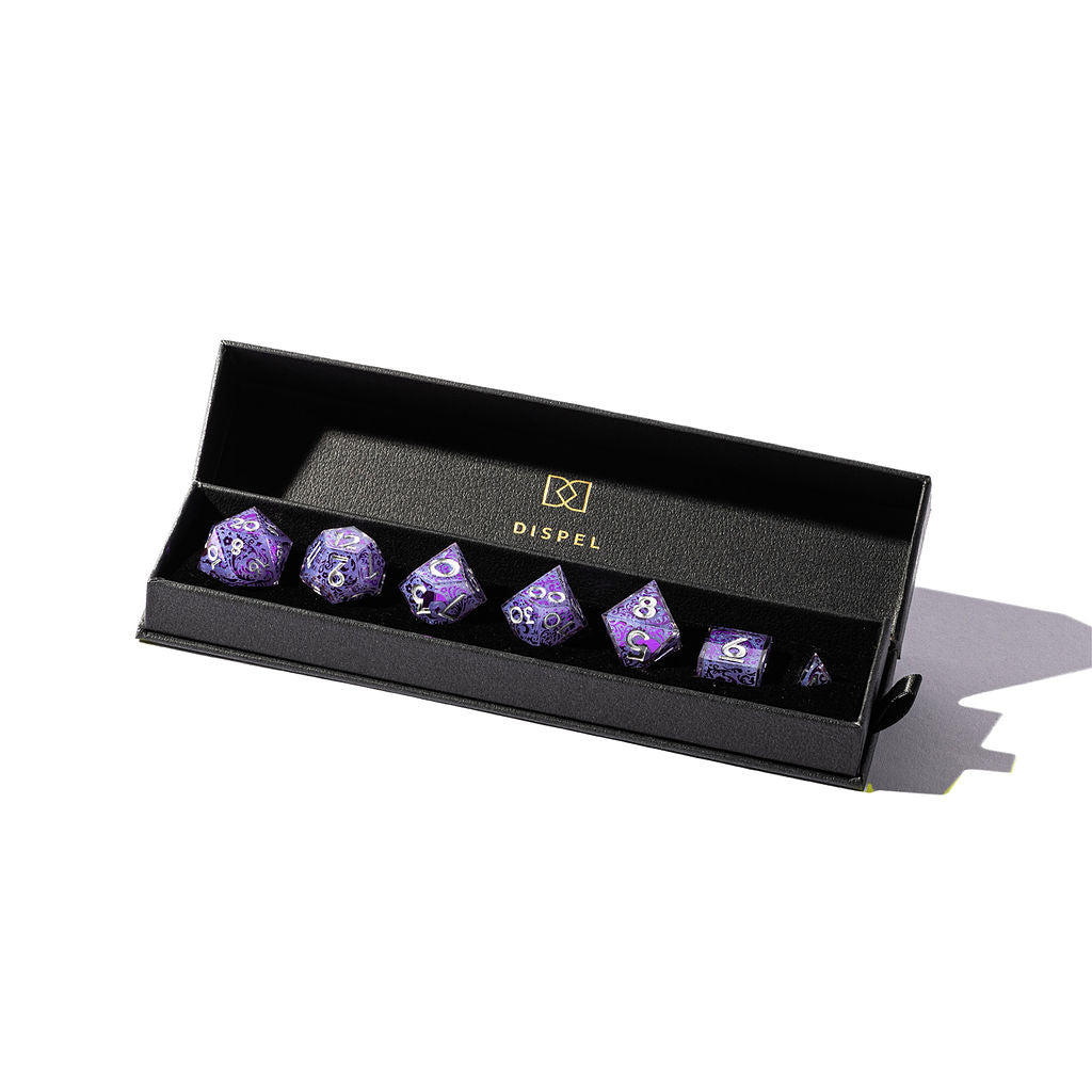 Moonlight 7-Piece Iconic Dice Set - Dispel Dice - Premium DnD Dice & Accessories # #