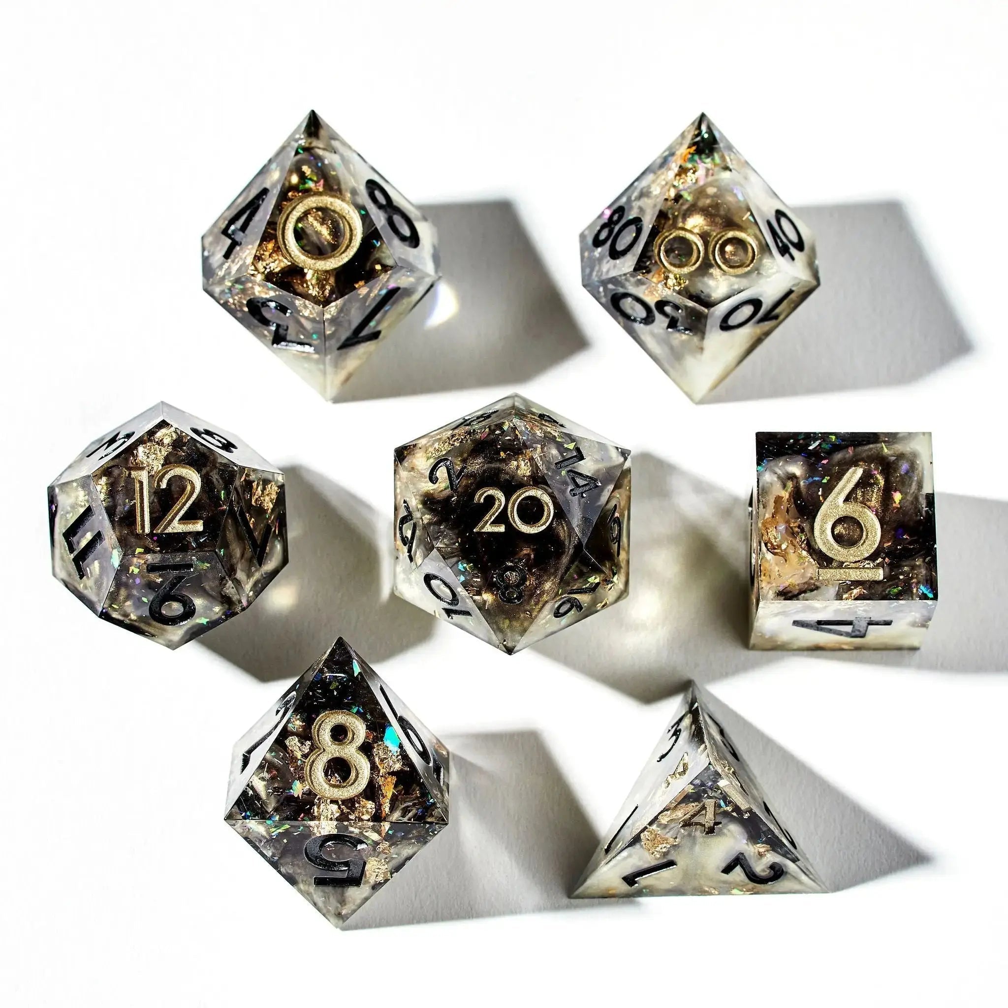 Morningstar 7-Piece Polyhedral Dice Set - Dispel Dice - Premium DnD Dice & Accessories