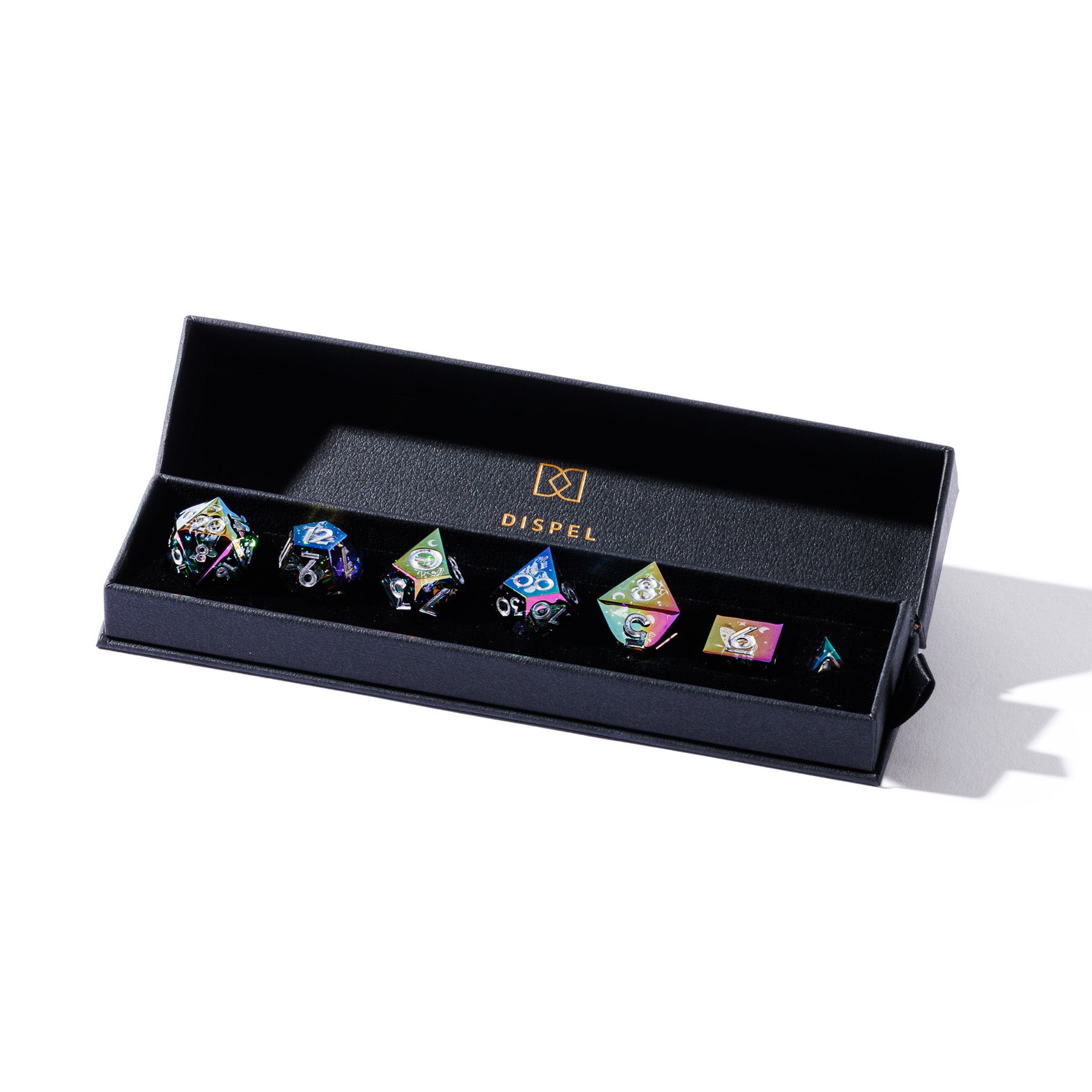 Dusk Moth 7-Piece Iridescent Dice Set - Dispel Dice - Premium DnD Dice & Accessories # #