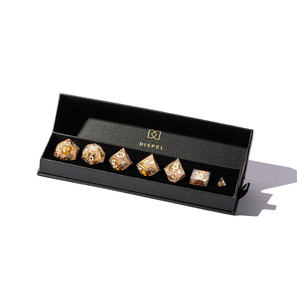 Mushroom Vintage 7-Piece Iconic Dice Set - Dispel Dice - Premium DnD Dice & Accessories # #