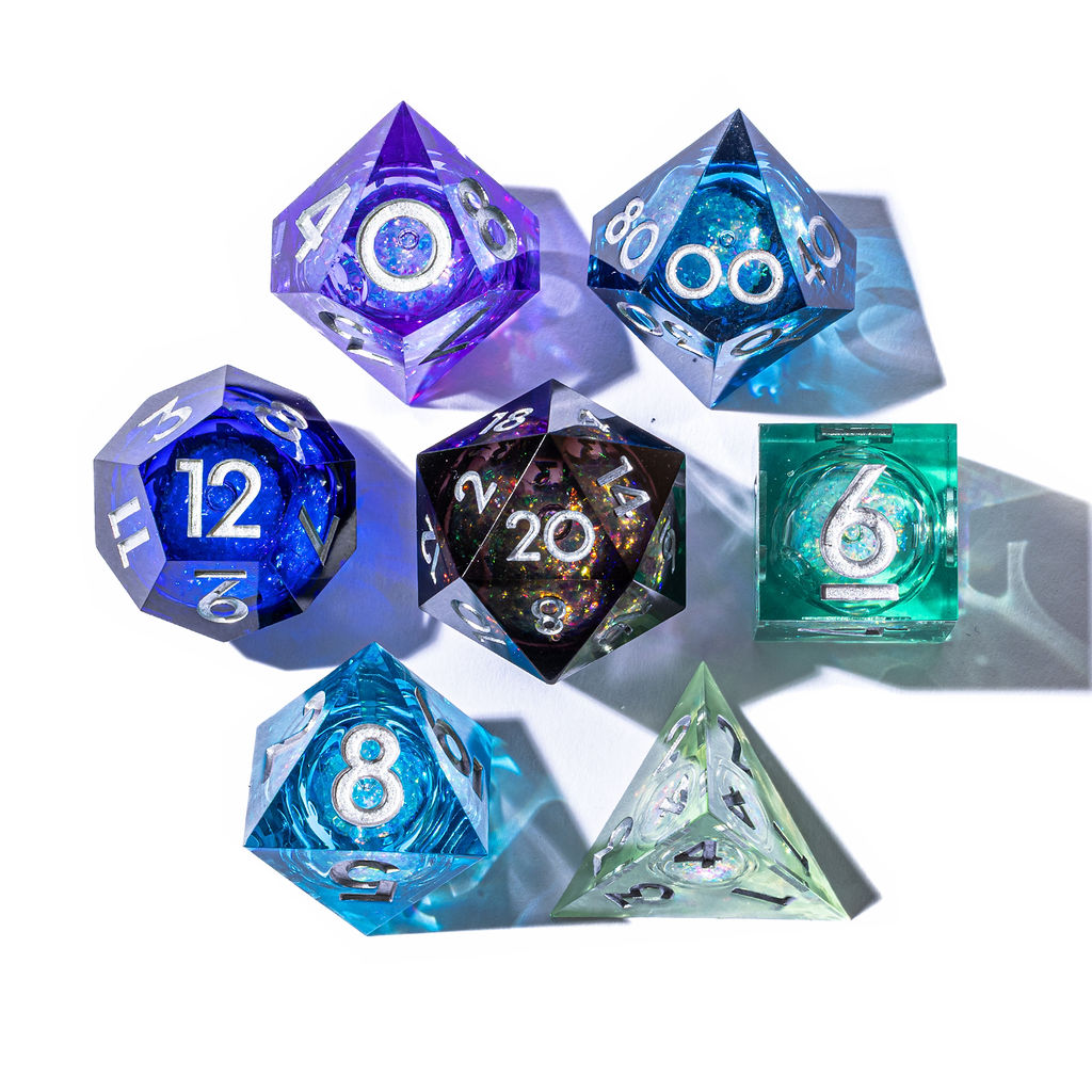 Nightfall 7-Piece Liquid Core Dice Set