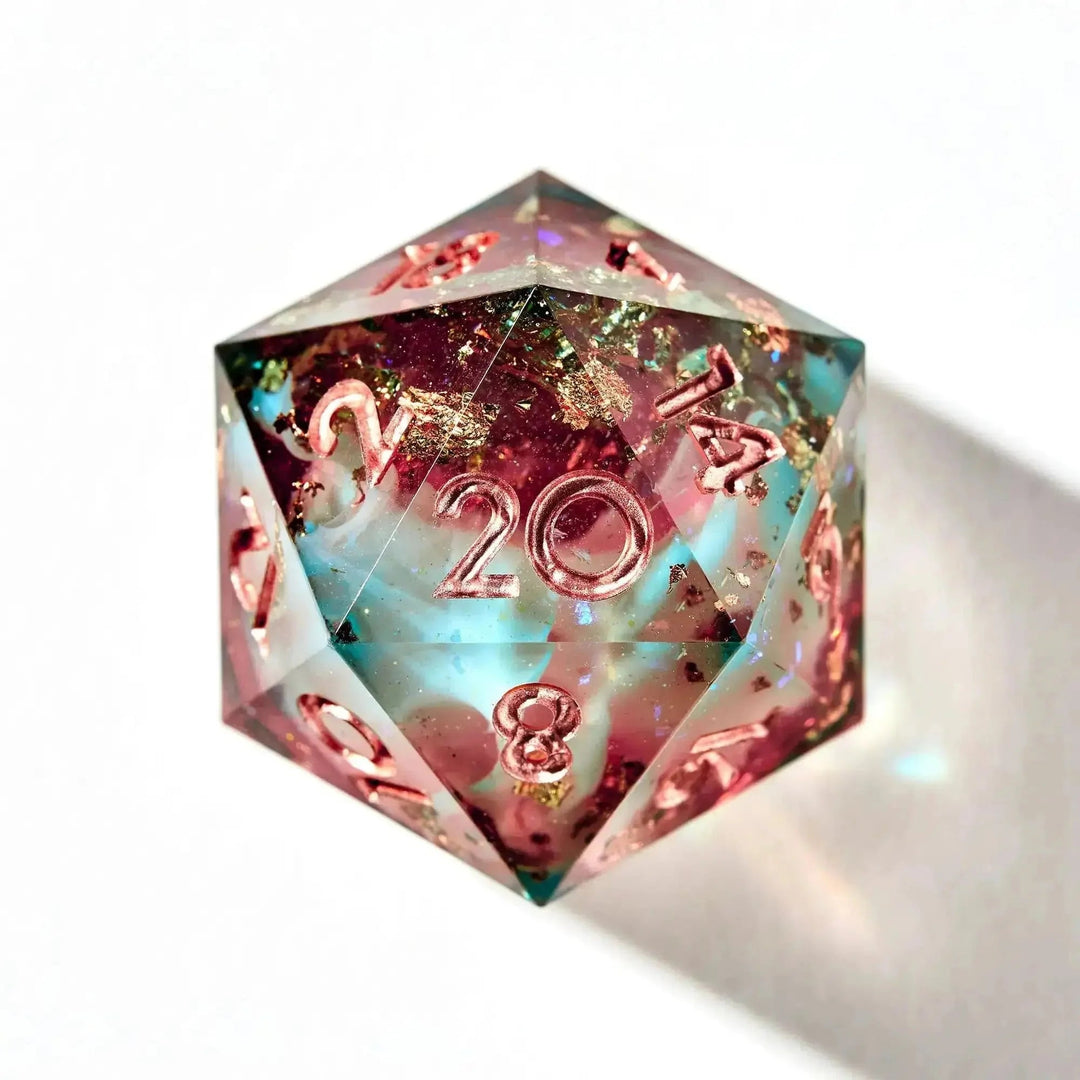 Nova Blossom 7-Piece Polyhedral Dice Set - Dispel Dice - Premium DnD Dice & Accessories