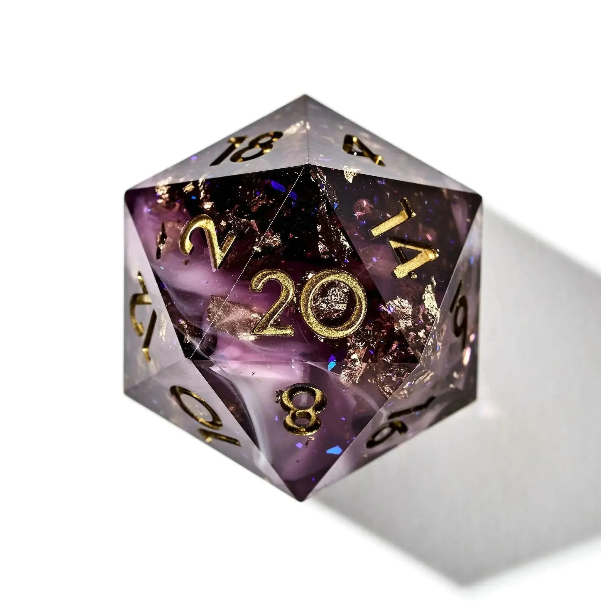 Orchid Dust 7-Piece Polyhedral Dice Set - Dispel Dice - Premium DnD Dice & Accessories # #