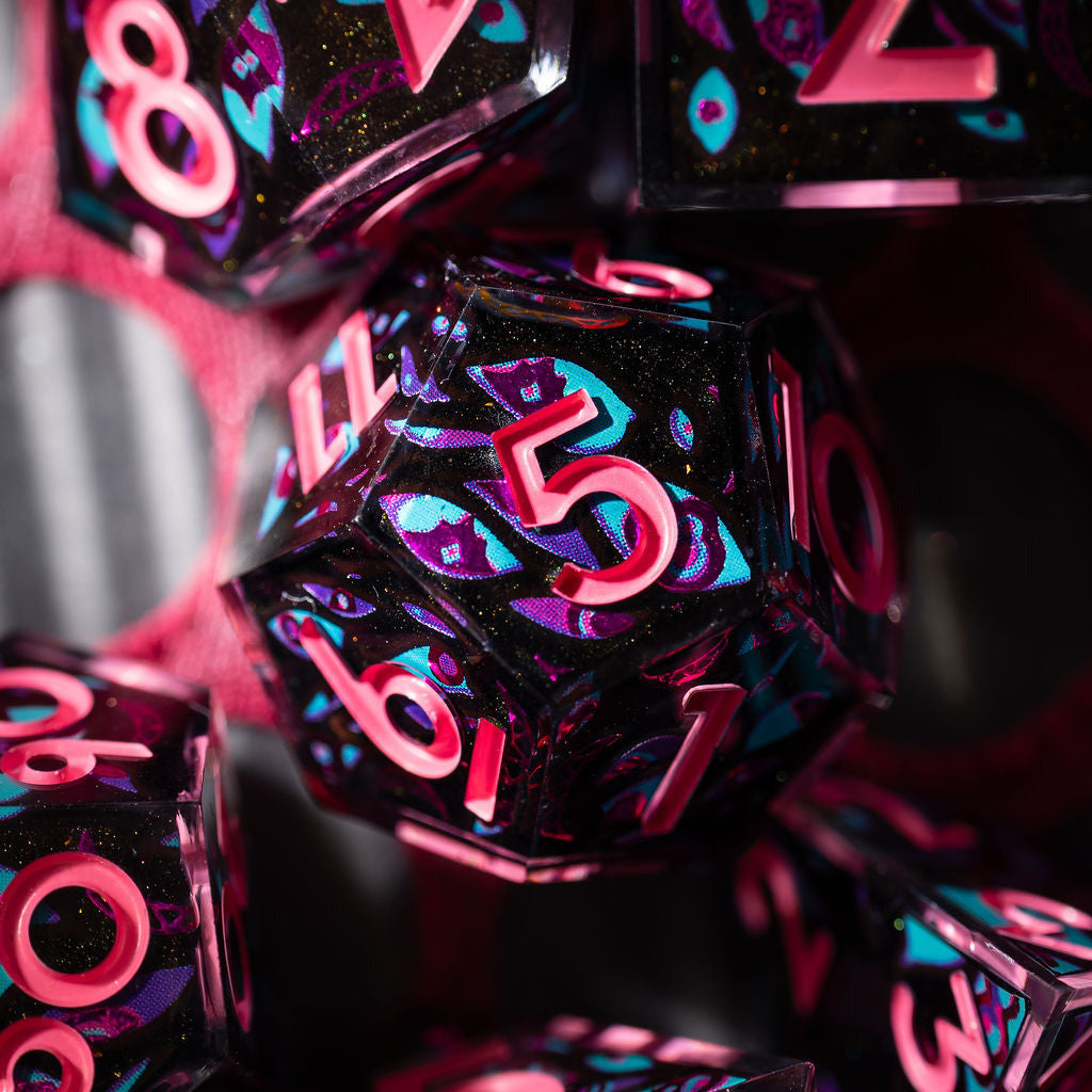 Otherworldly Entity 7-Piece Iconic Dice Set - Dispel Dice - Premium DnD Dice & Accessories # #