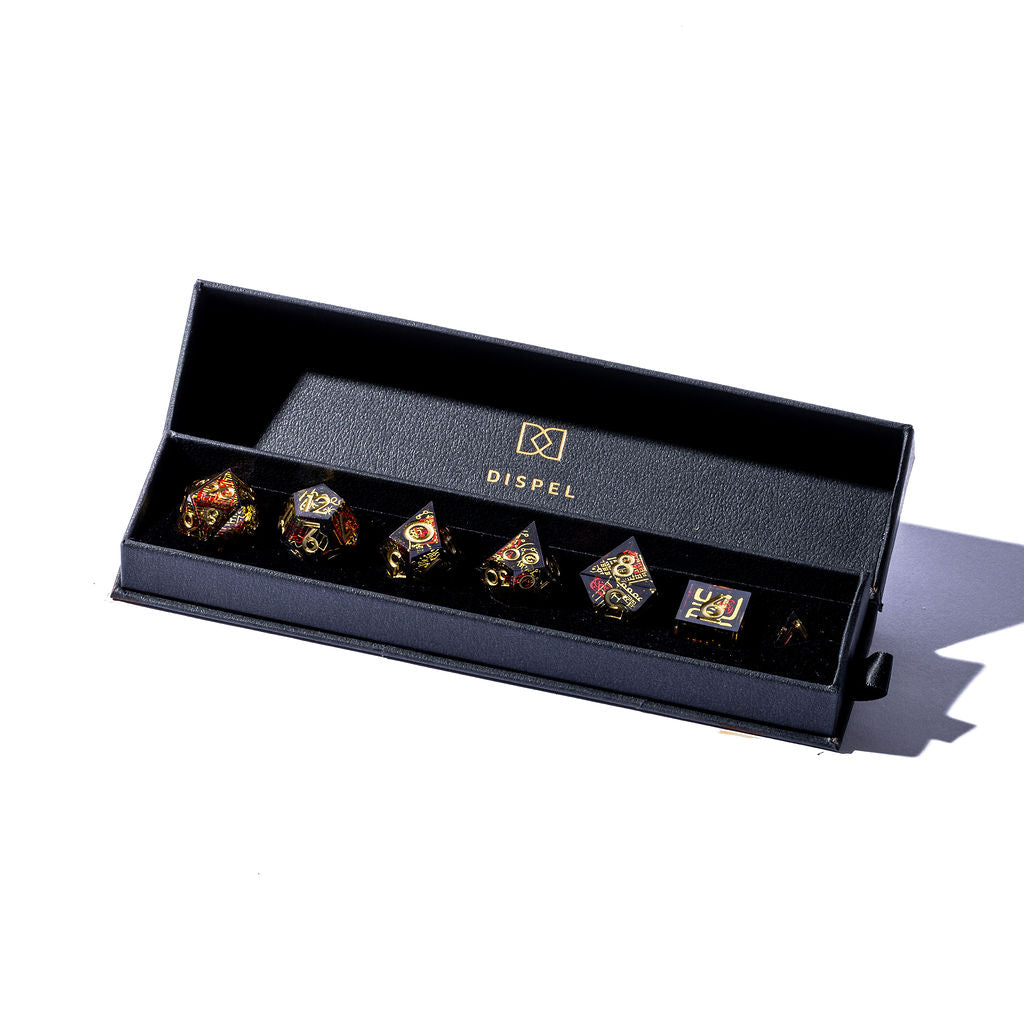 Protection Against Evil 7-Piece Iconic Dice Set - Dispel Dice - Premium DnD Dice & Accessories # #