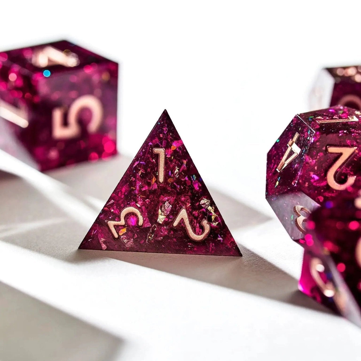 Poisoned Chalice 7-Piece Polyhedral Dice Set - Dispel Dice - Premium DnD Dice & Accessories