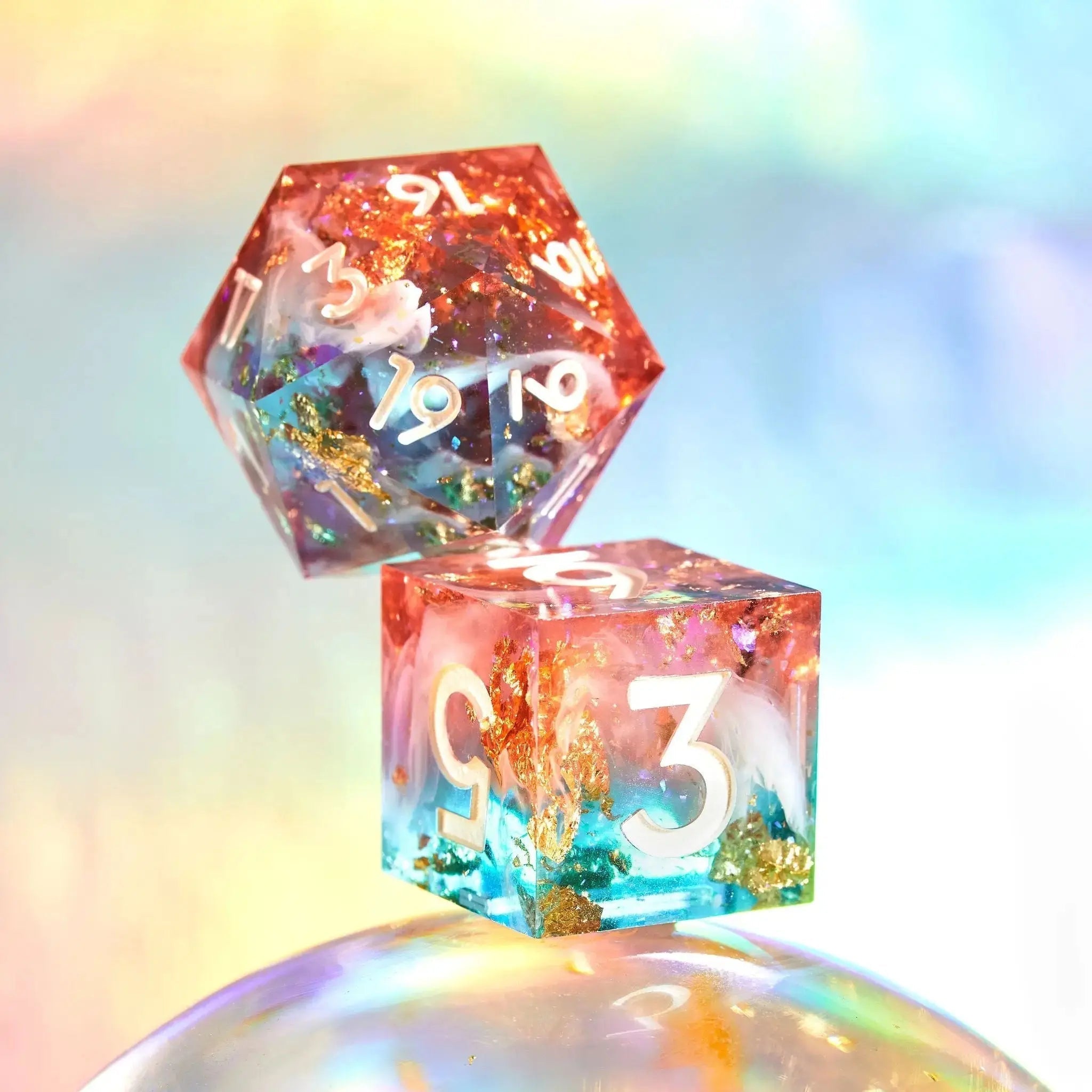 Promise of Tomorrow 7-Piece Polyhedral Dice Set - Dispel Dice - Premium DnD Dice & Accessories