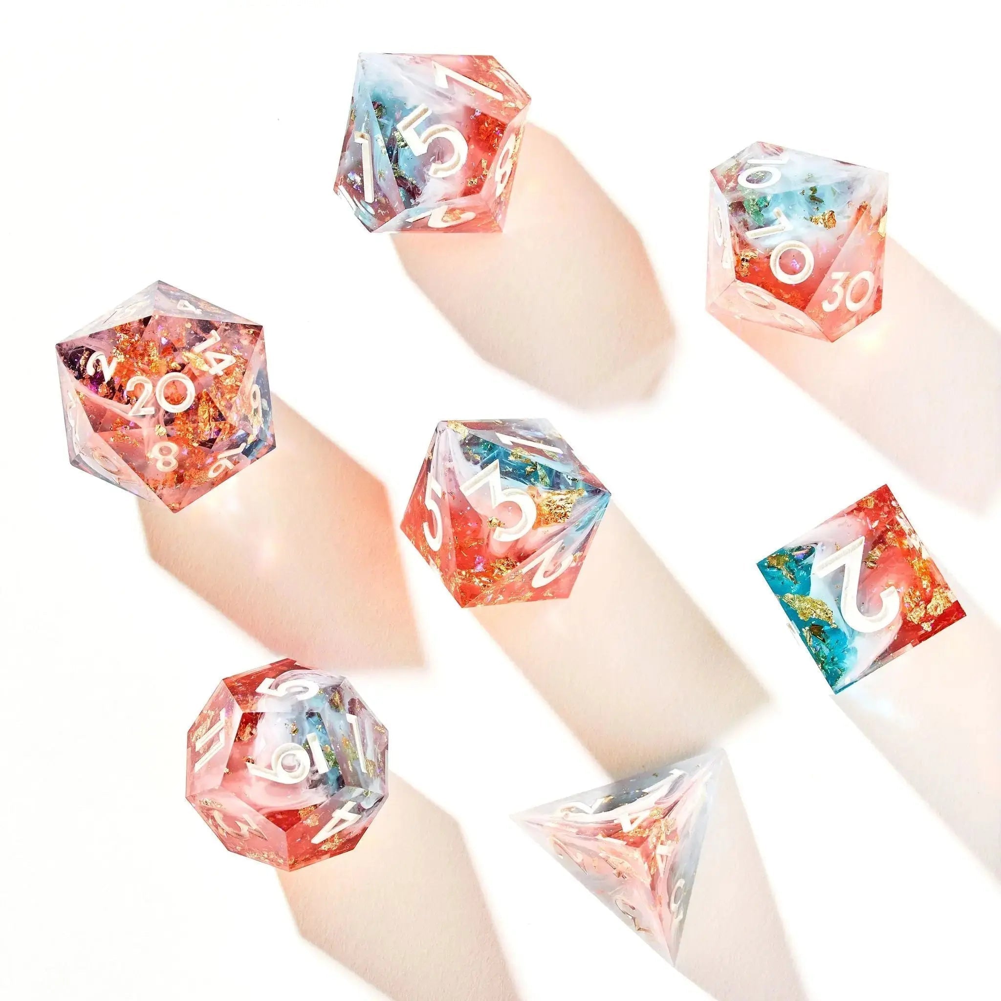 Promise of Tomorrow 7-Piece Polyhedral Dice Set - Dispel Dice - Premium DnD Dice & Accessories # #