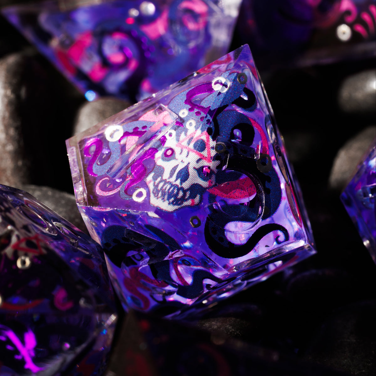 Quest's End x Dispel Dice "Revenant Rattle Bones" 7-Piece Iconic Dice Set