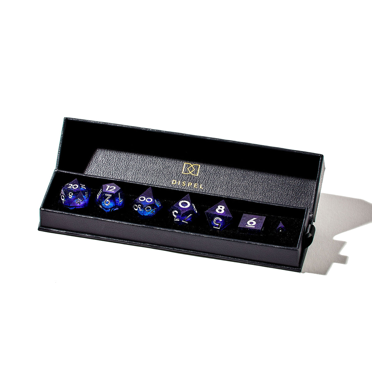 Remote Galaxies 7-Piece Liquid Core Dice Set - Dispel Dice - Premium DnD Dice & Accessories # #