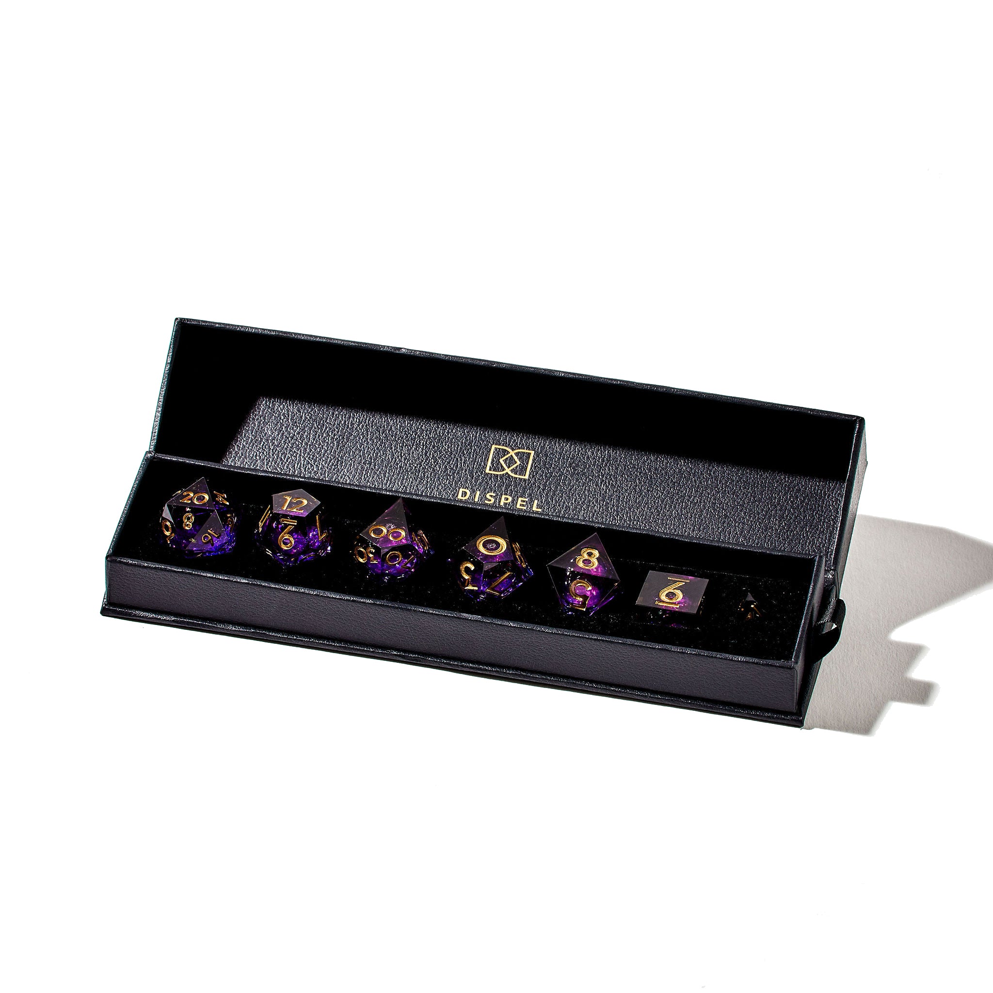 Retrograde 7-Piece Liquid Core Dice Set - Dispel Dice - Premium DnD Dice & Accessories # #