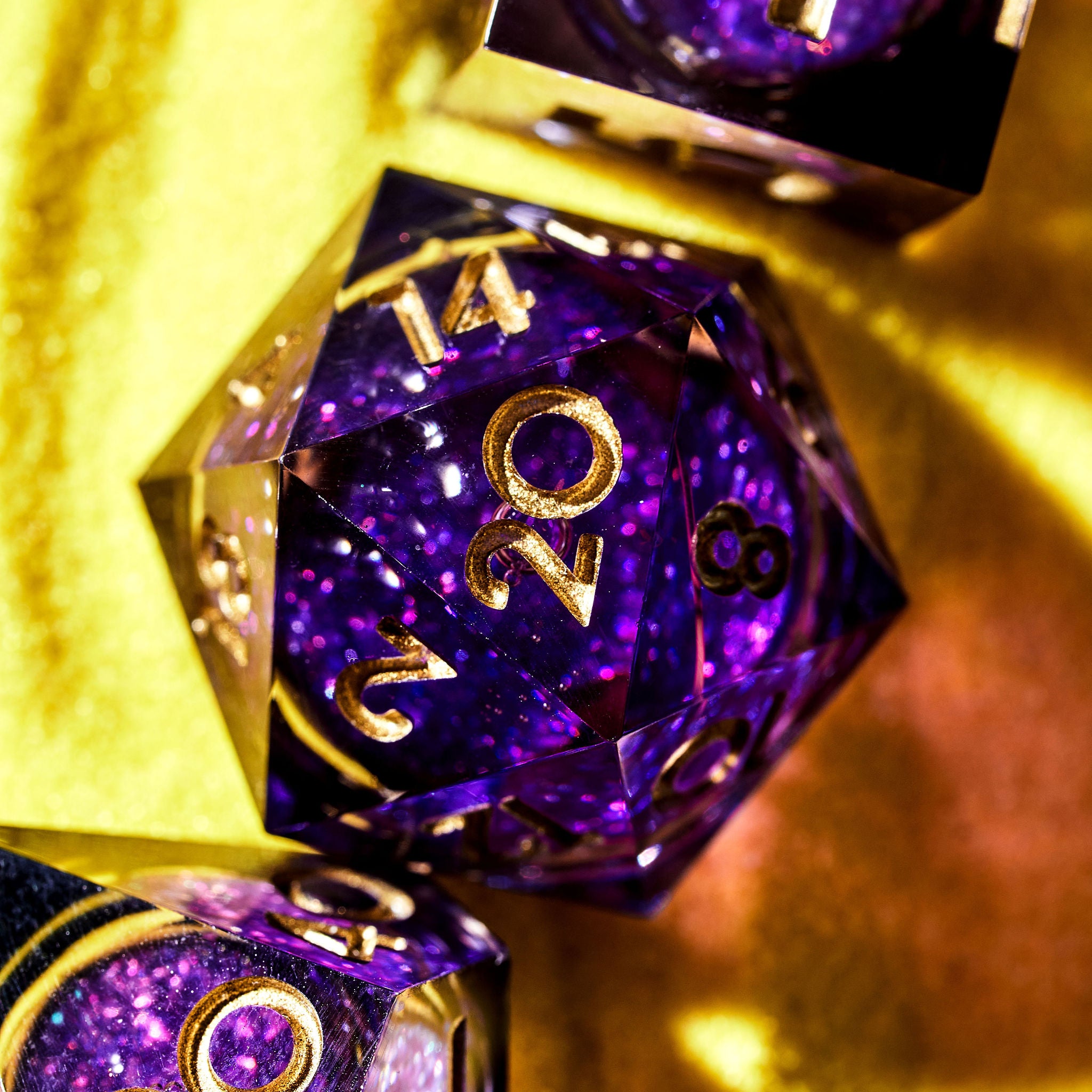 Retrograde 7-Piece Liquid Core Dice Set - Dispel Dice - Premium DnD Dice & Accessories # #