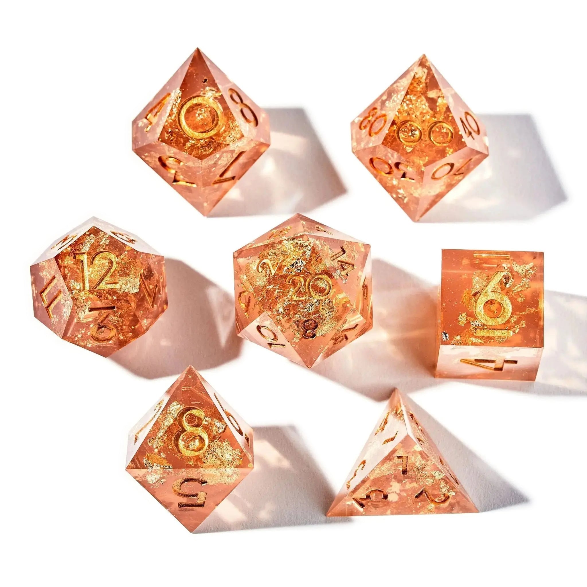 Royal Honey 7-Piece Polyhedral Dice Set