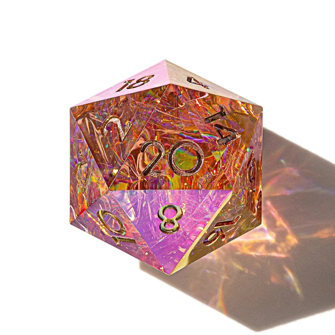 Sakura Kiss 7-Piece Iridescent Dice Set - Dispel Dice - Premium DnD Dice & Accessories